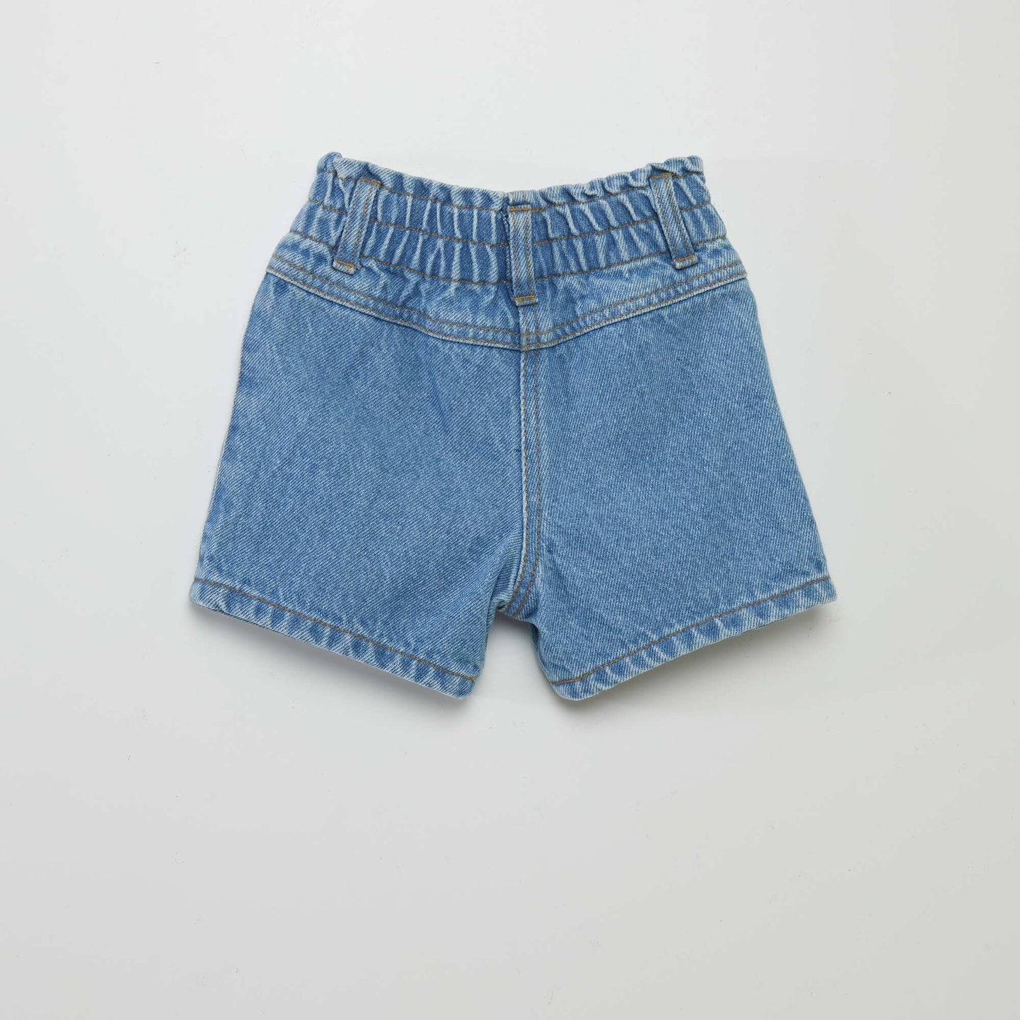 Short paperbag en jean Bleu