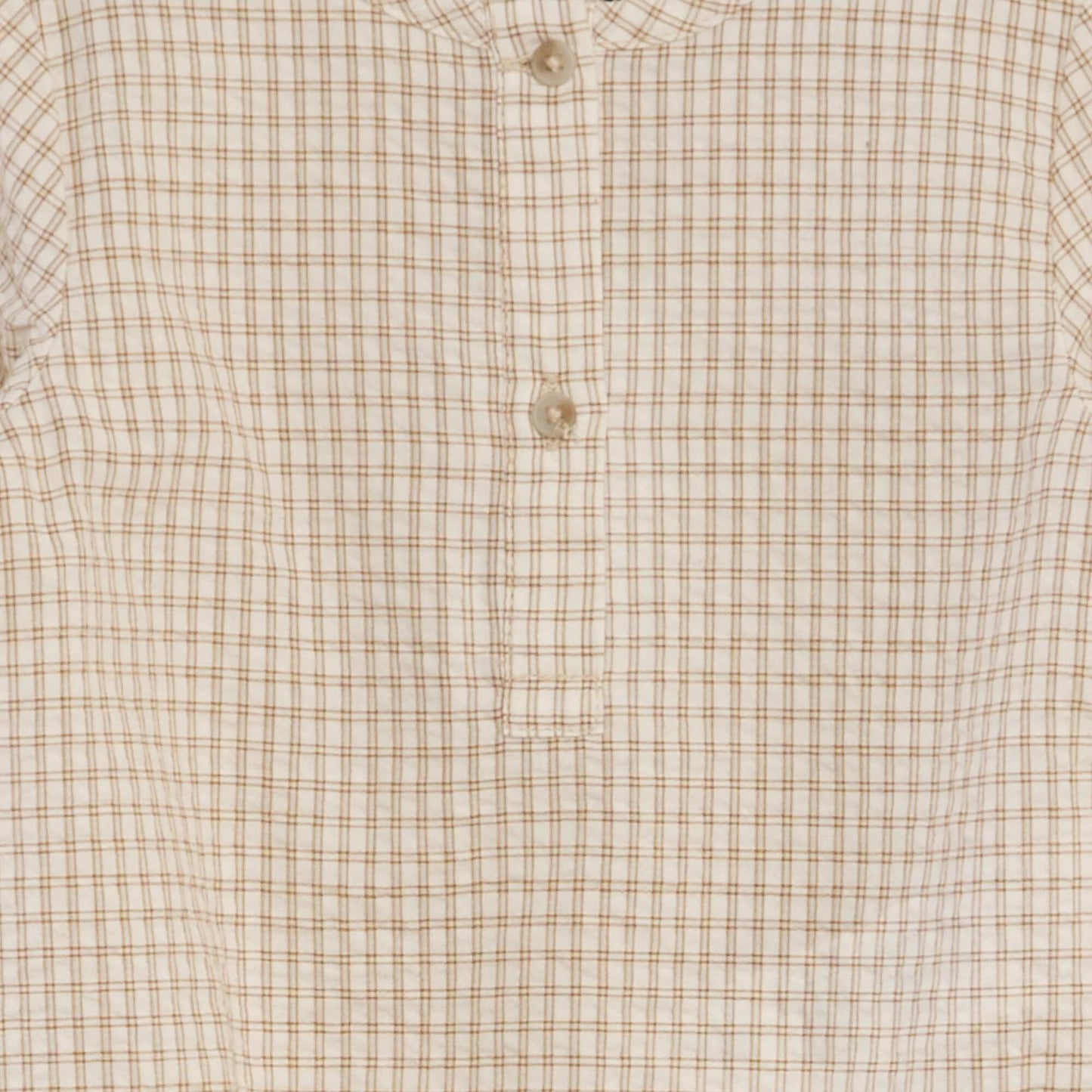 Chemise body   carreaux en seersucker Beige carreaux