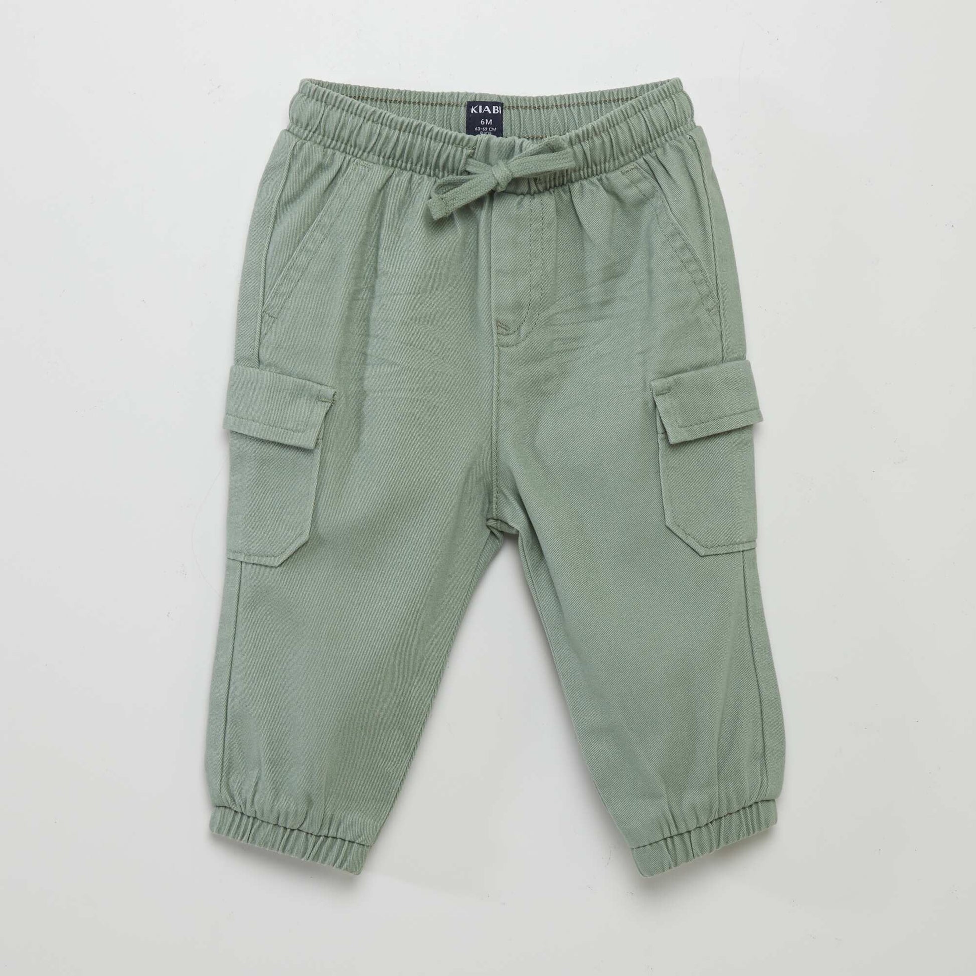 Pantalon jogger avec poches rabat Vert