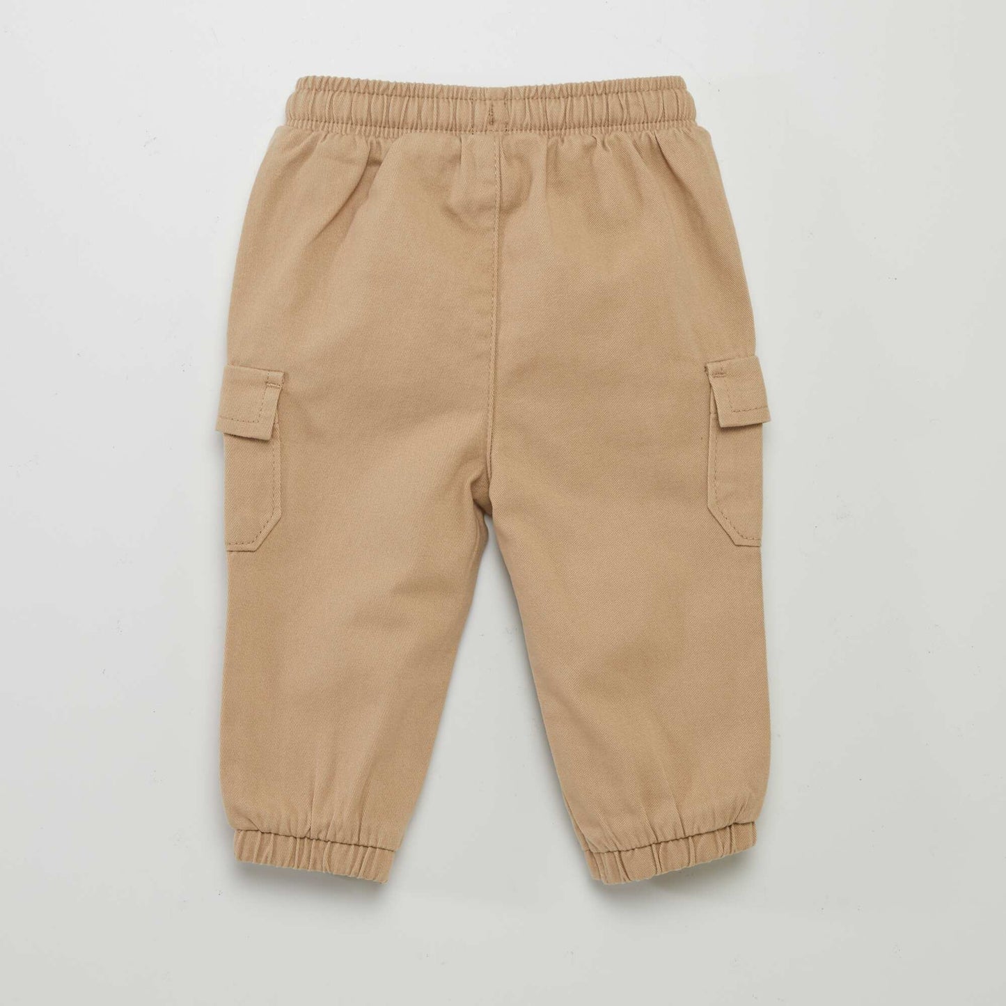 Pantalon jogger avec poches   rabat Beige