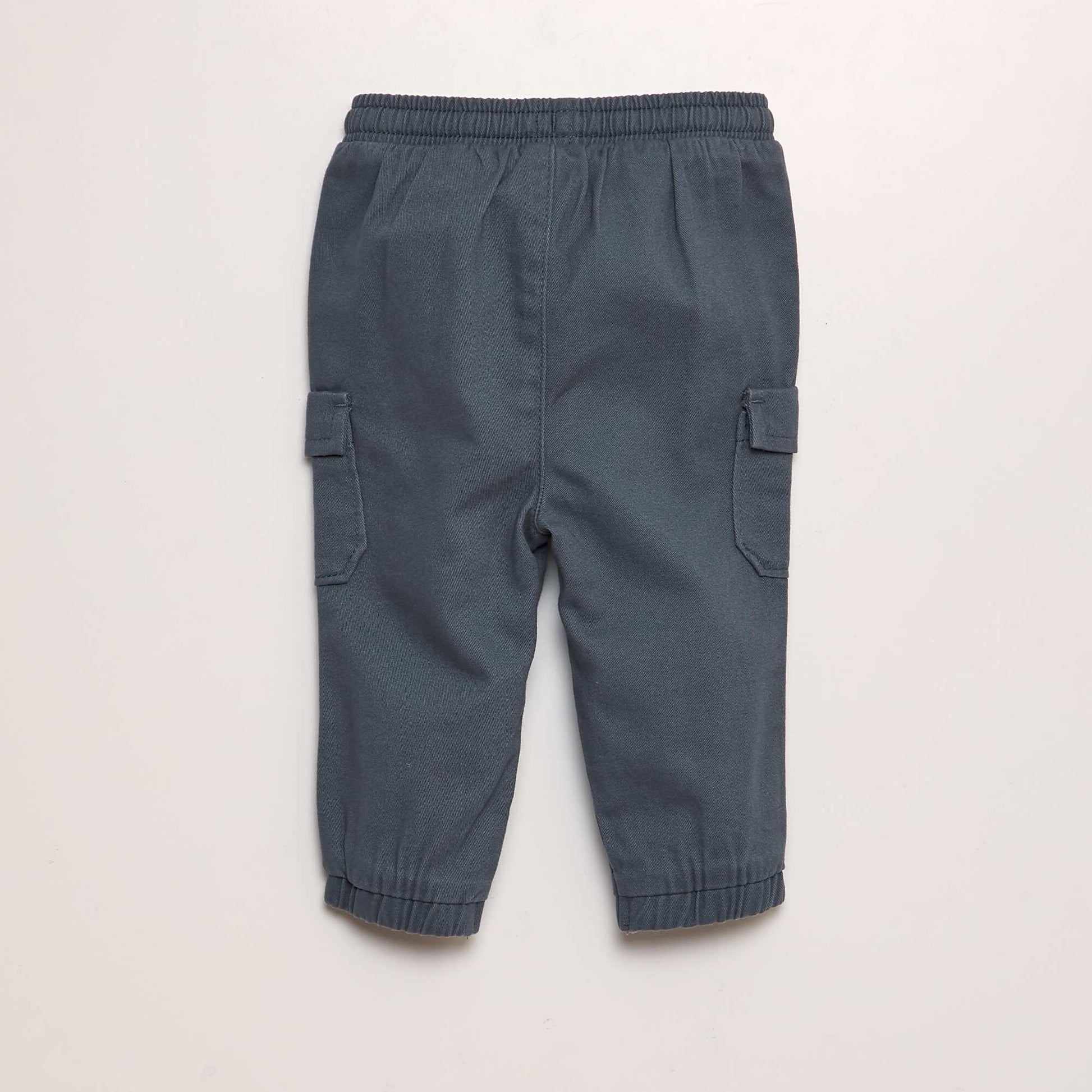 Pantalon jogger avec poches rabat bleu