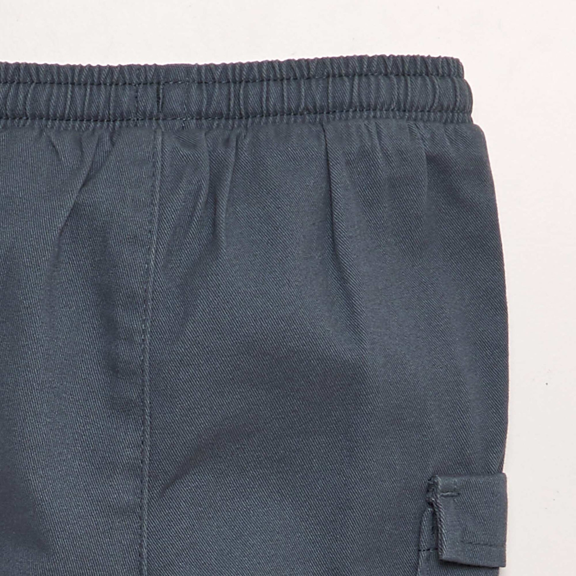 Pantalon jogger avec poches rabat bleu