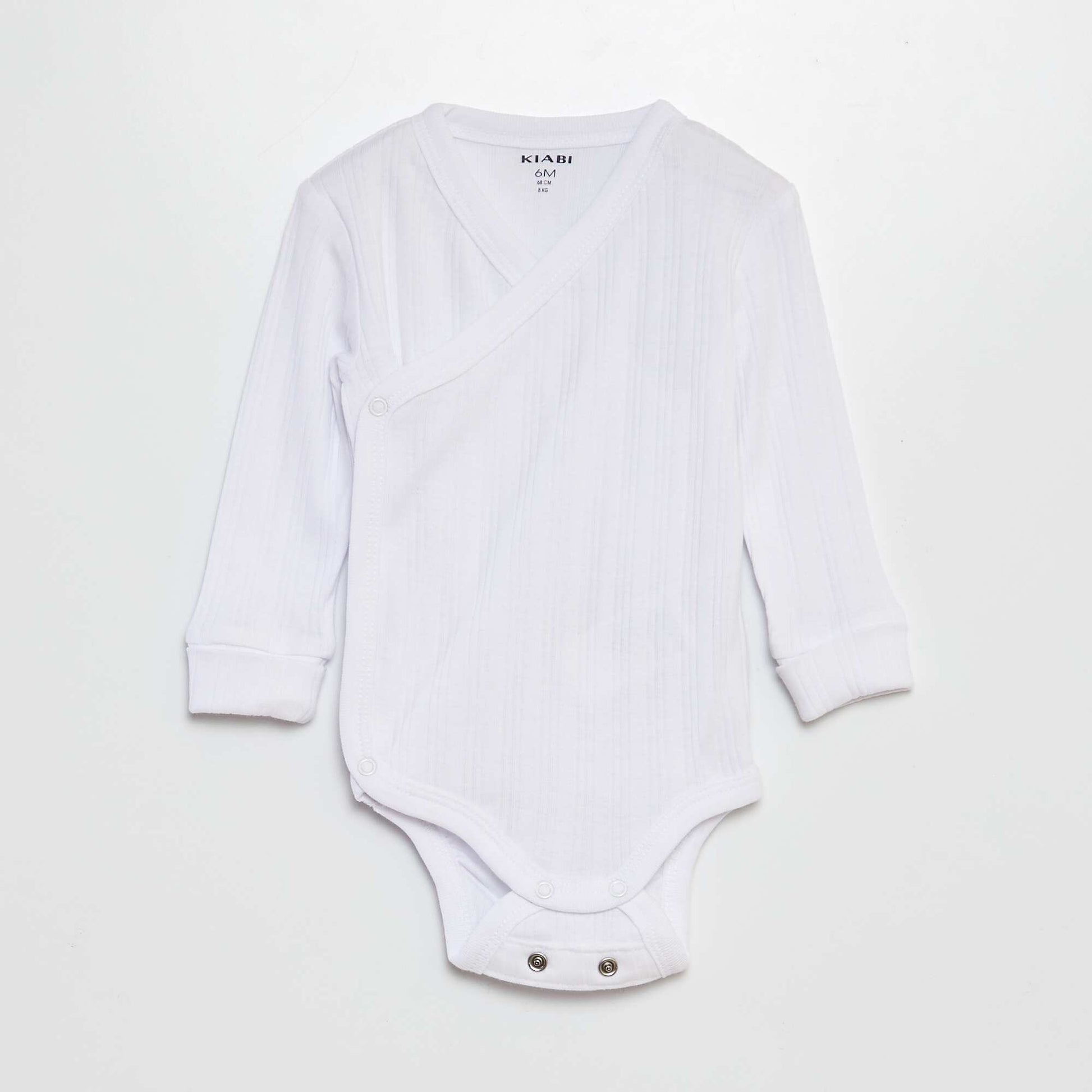 Lot de 3 bodies évolutif BLANC