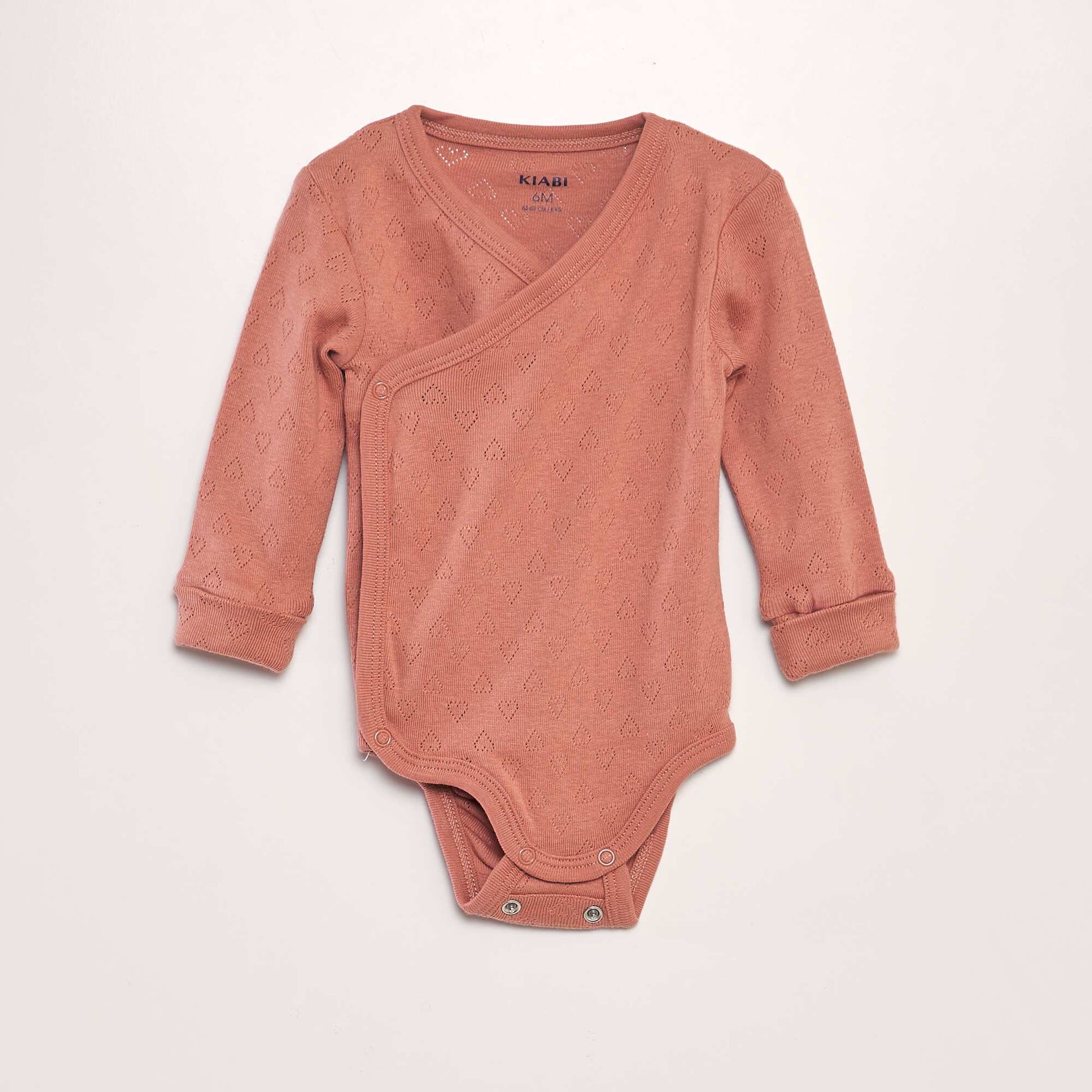 Lot de 3 bodies volutif Rose/beige