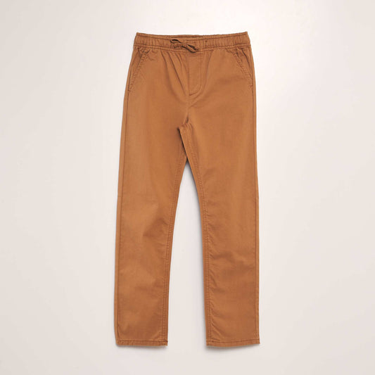 Pantalon esprit 'jogger' Marron