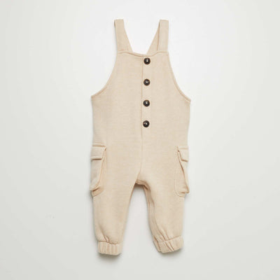 Salopette en molleton Beige