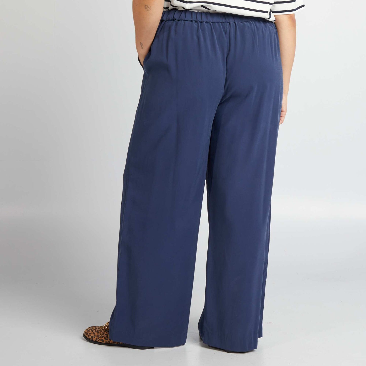 Pantalon tailleur droit Bleu