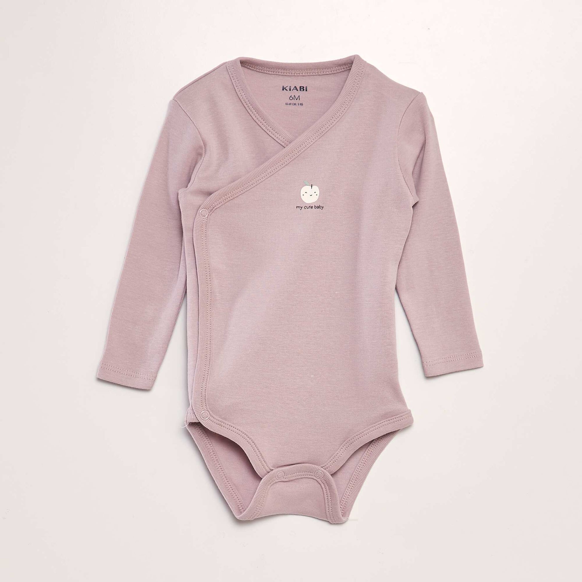 Lot de 3 bodies forme crois es Rose/blanc