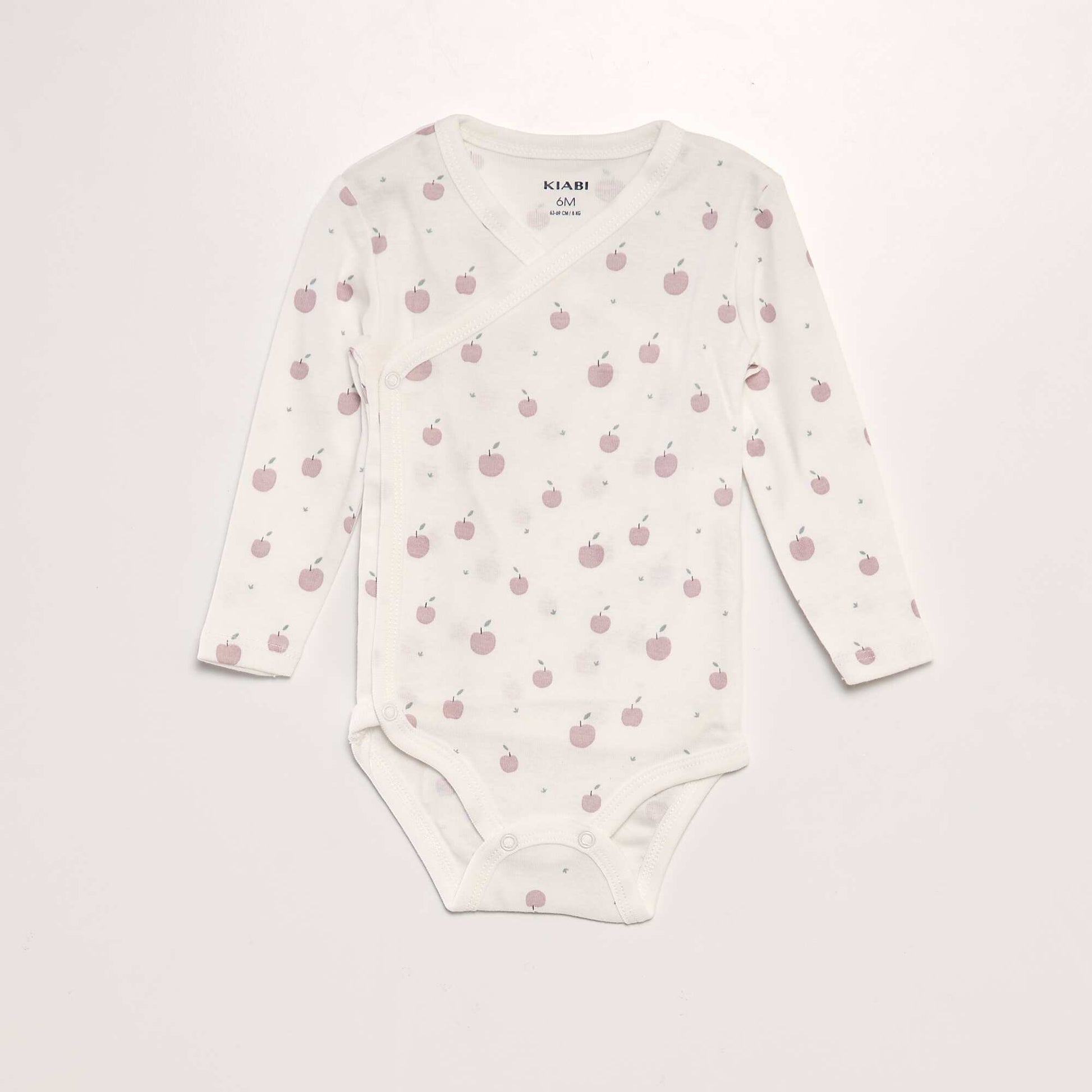 Lot de 3 bodies forme crois es Rose/blanc