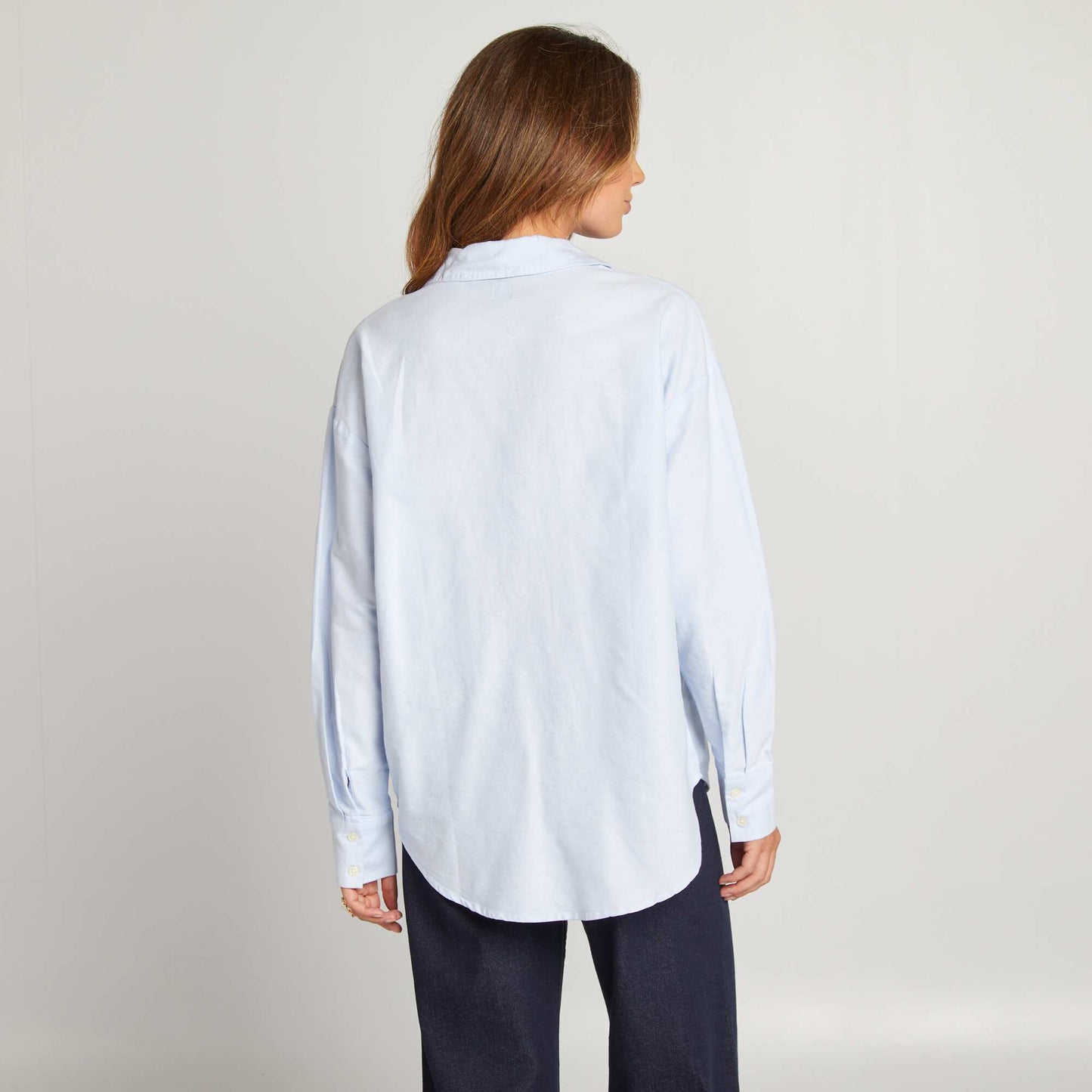 Chemise oversize oxford Bleu ciel