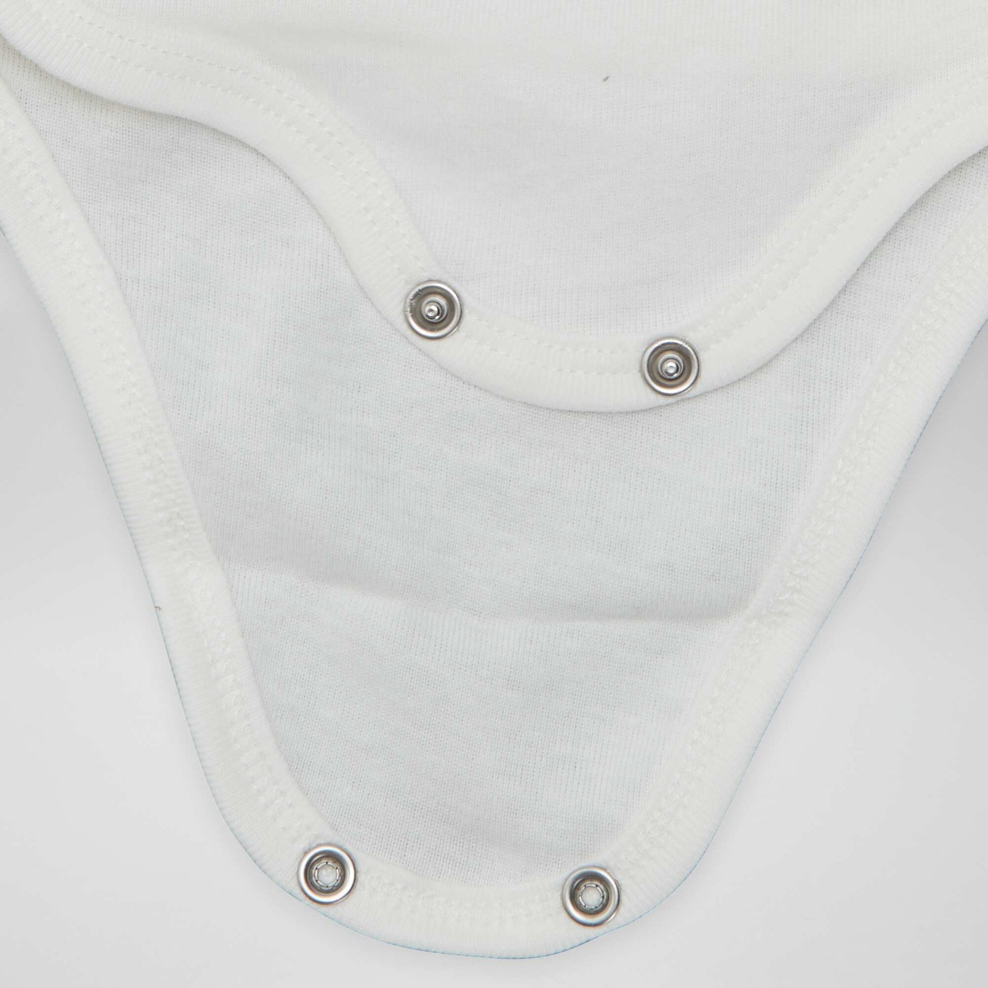 7 bodies à forme croisée + pochon de rangement BLANC
