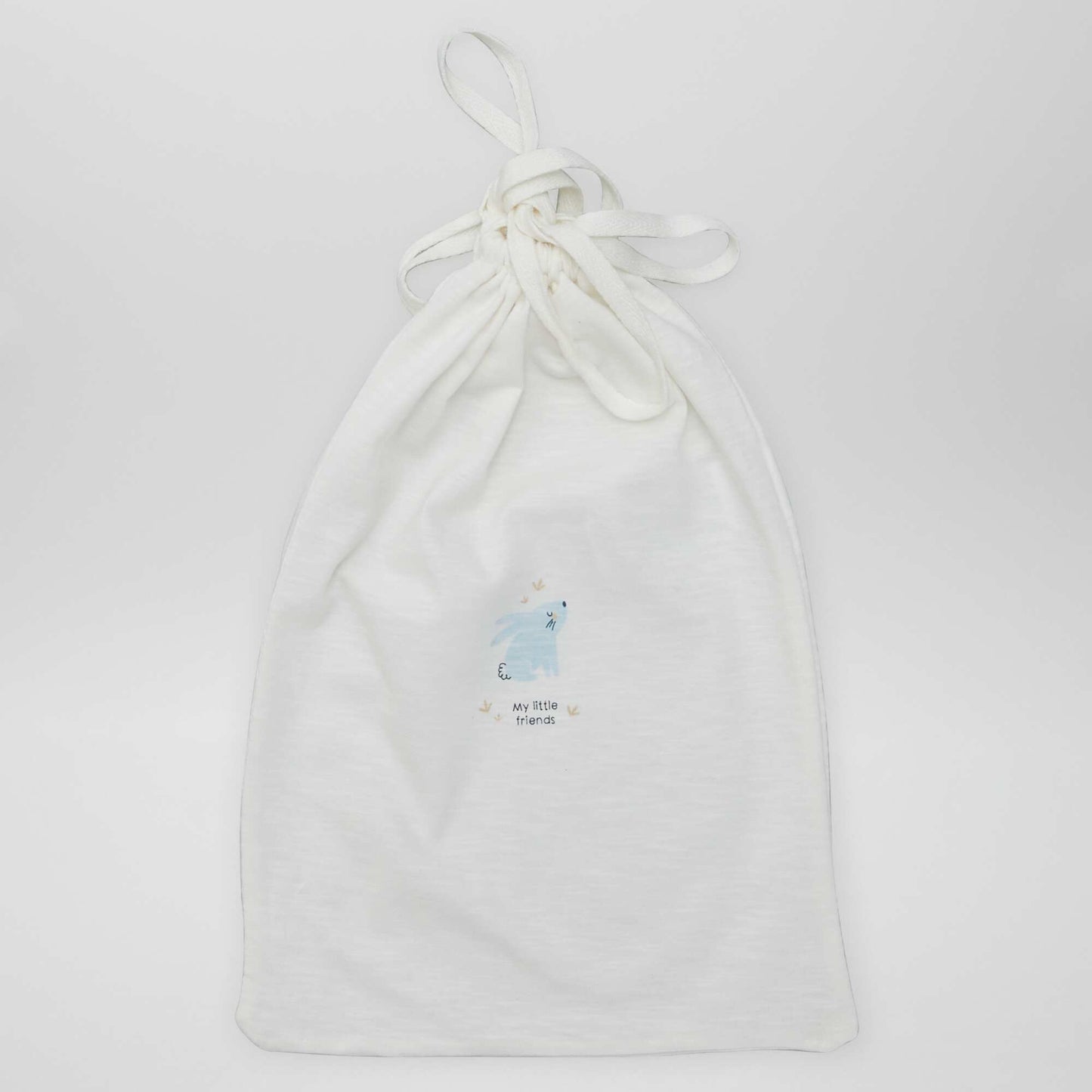 7 bodies à forme croisée + pochon de rangement BLANC