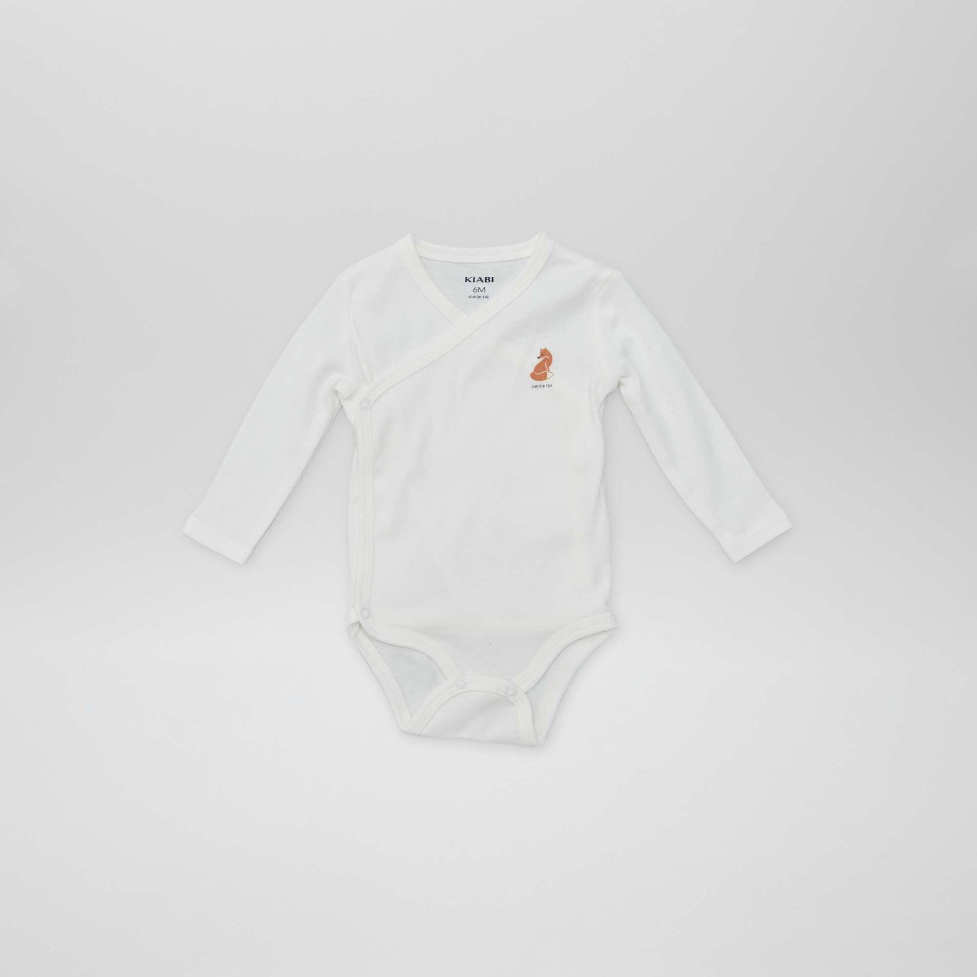 7 bodies à forme croisée + pochon de rangement BLANC