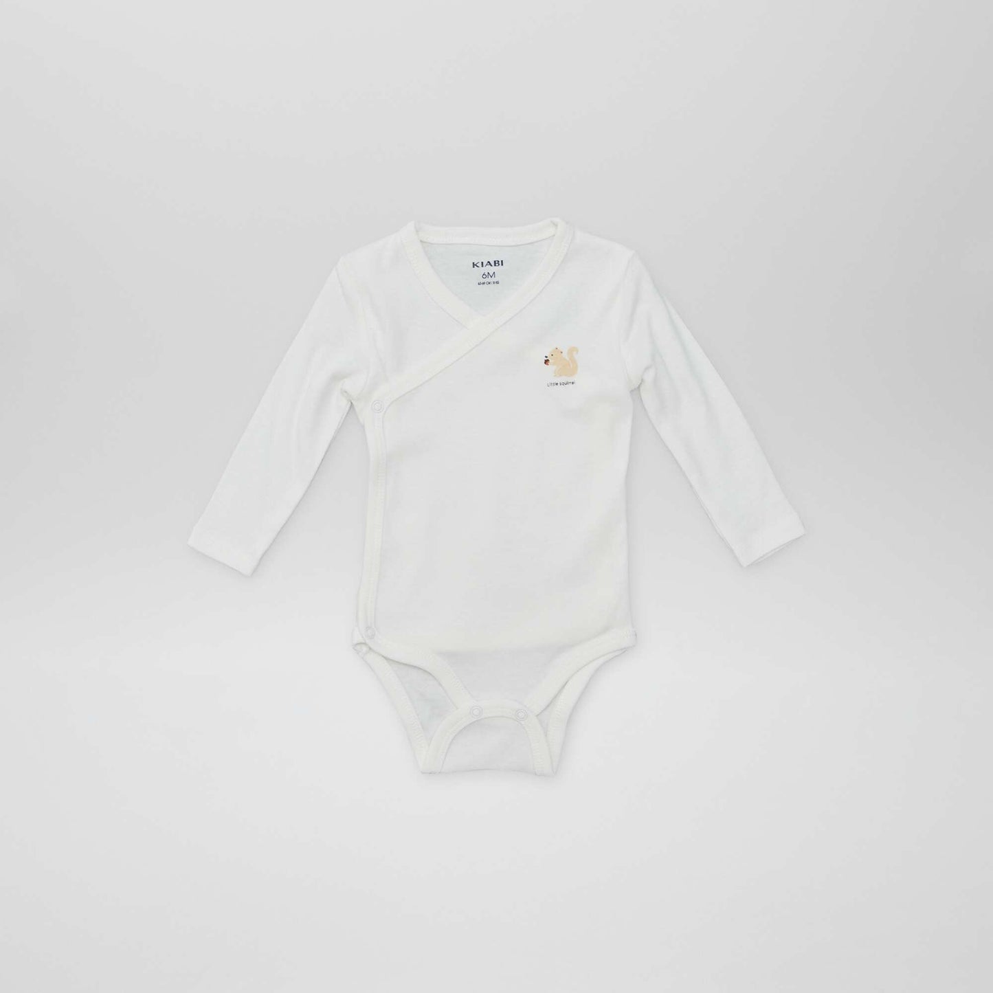 7 bodies à forme croisée + pochon de rangement BLANC