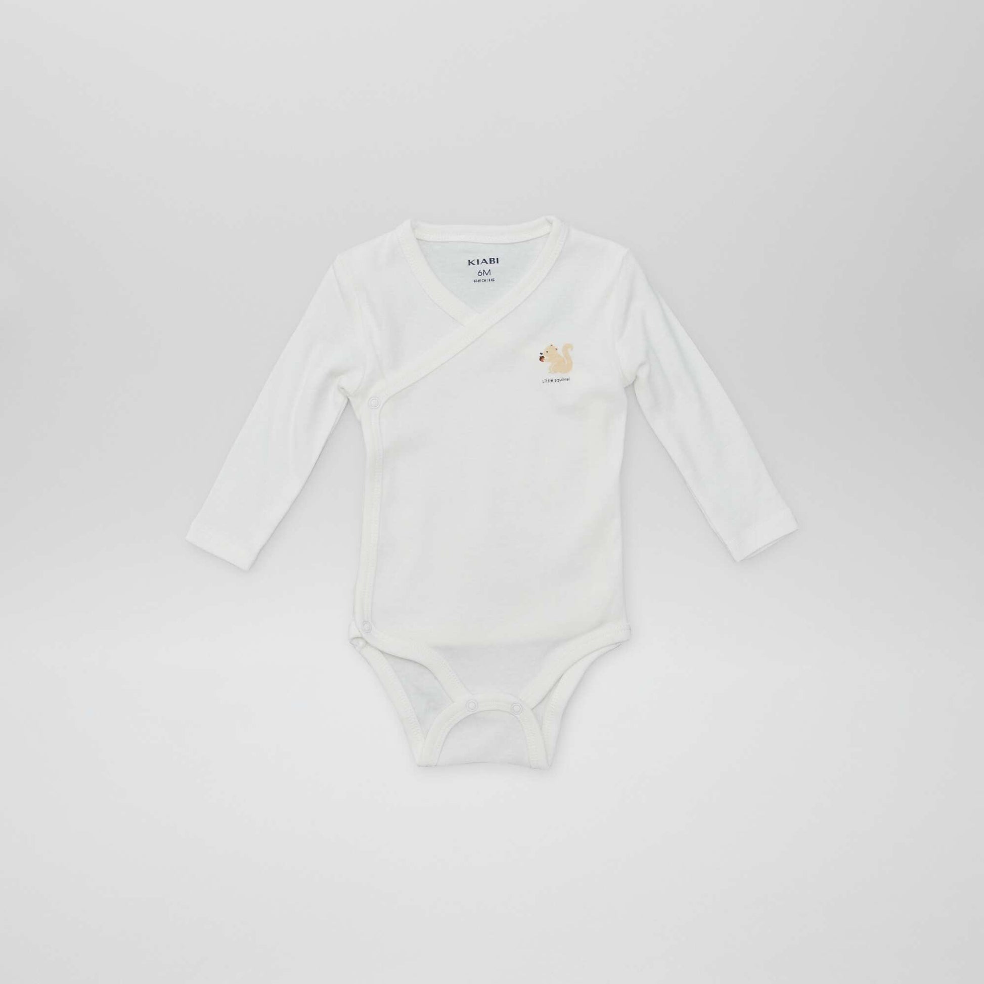 7 bodies à forme croisée + pochon de rangement BLANC
