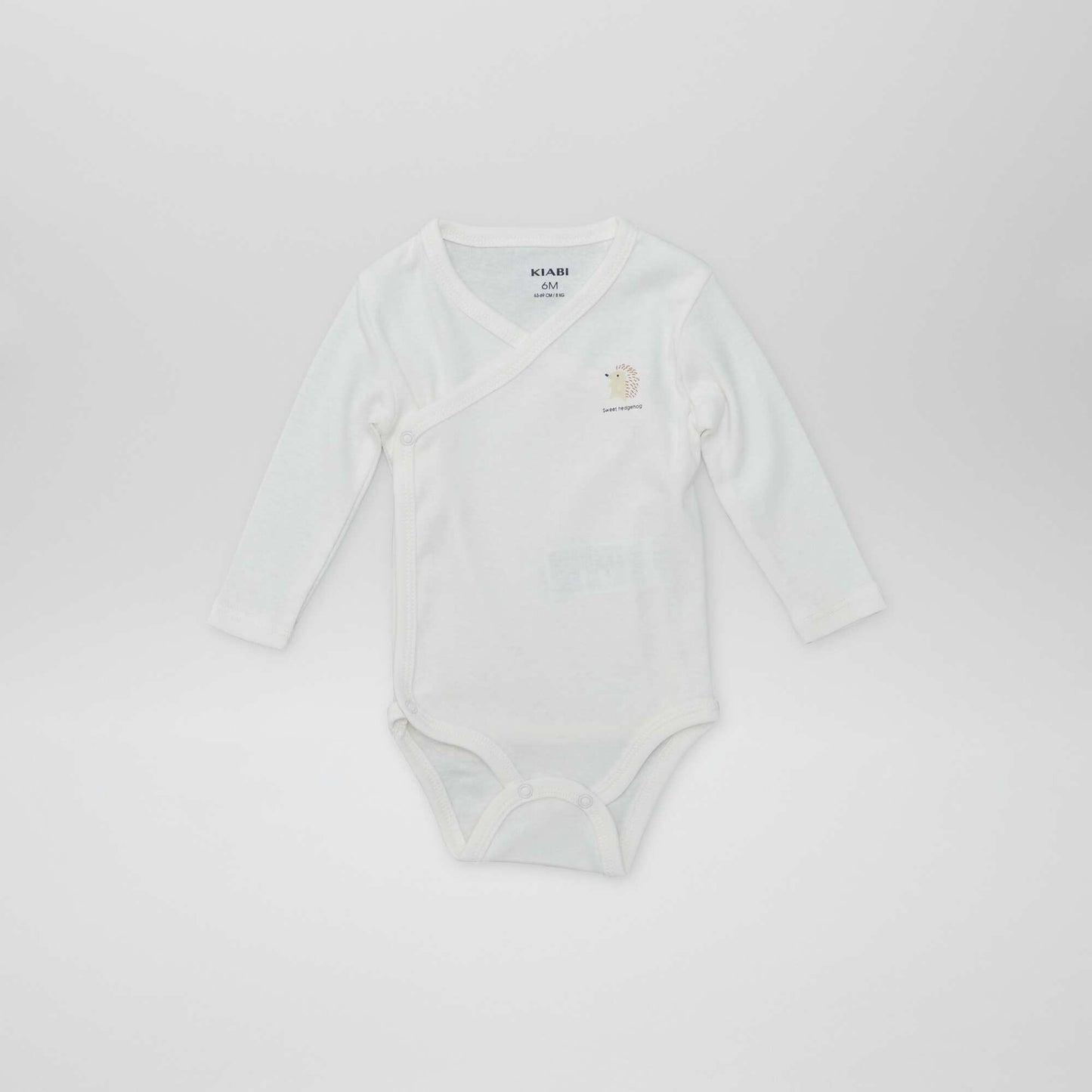 7 bodies à forme croisée + pochon de rangement BLANC