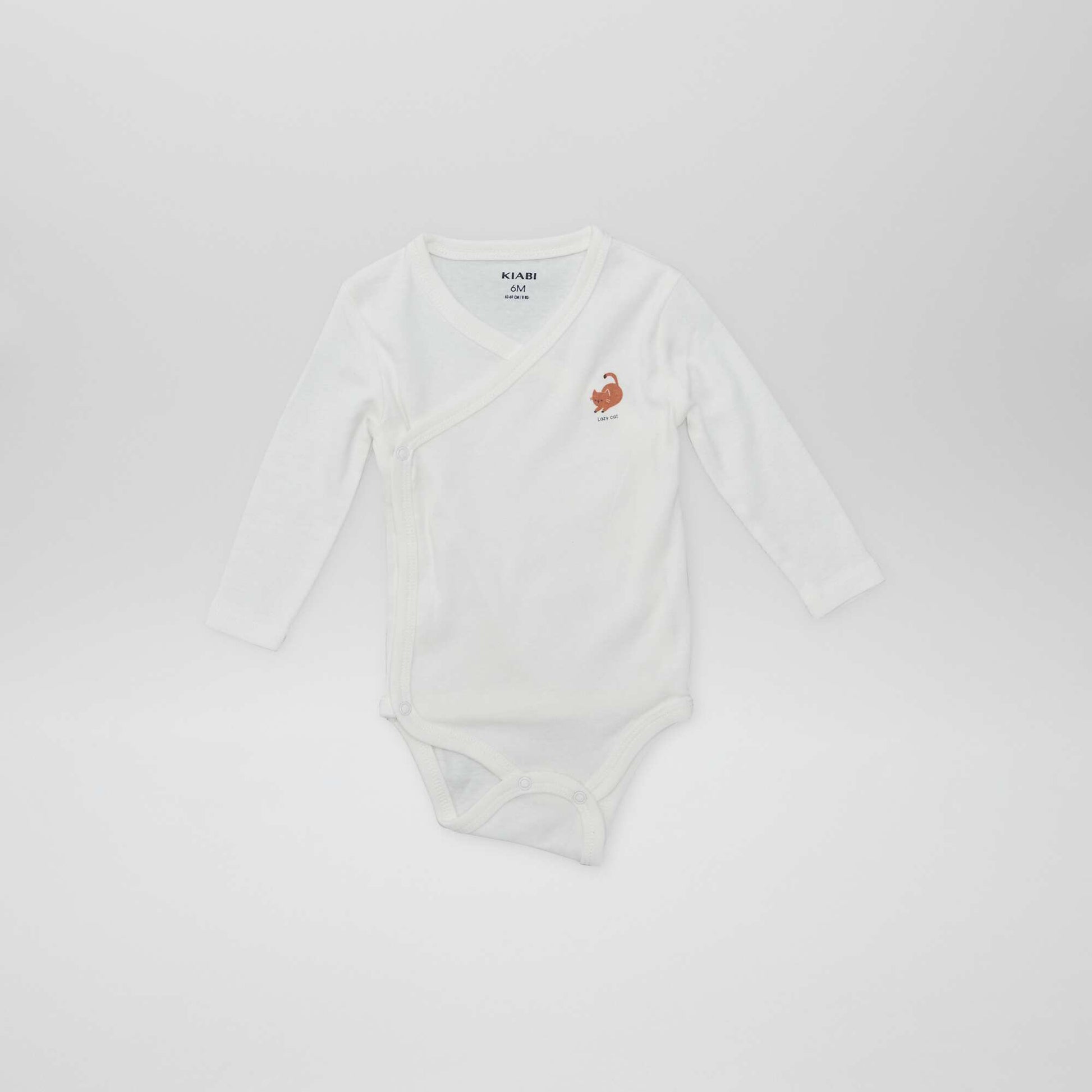 7 bodies à forme croisée + pochon de rangement BLANC