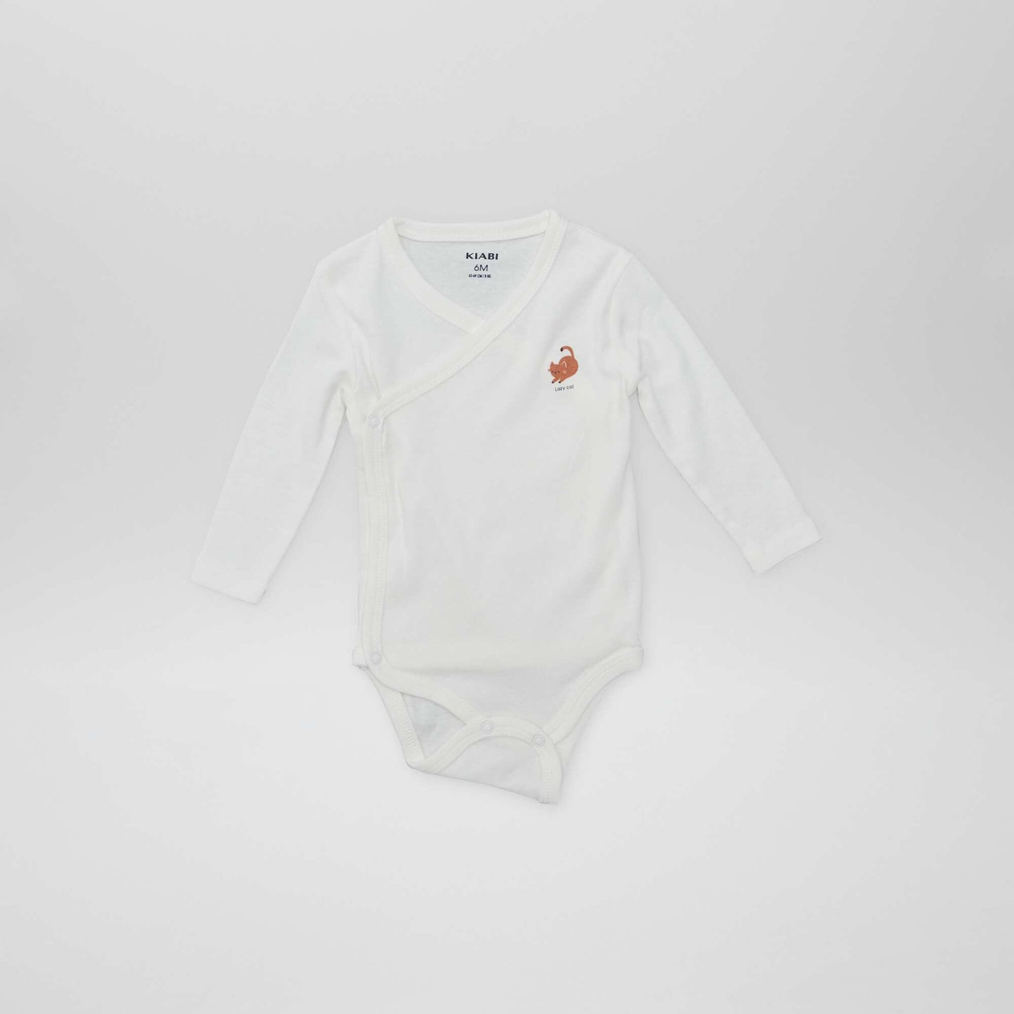 7 bodies à forme croisée + pochon de rangement BLANC