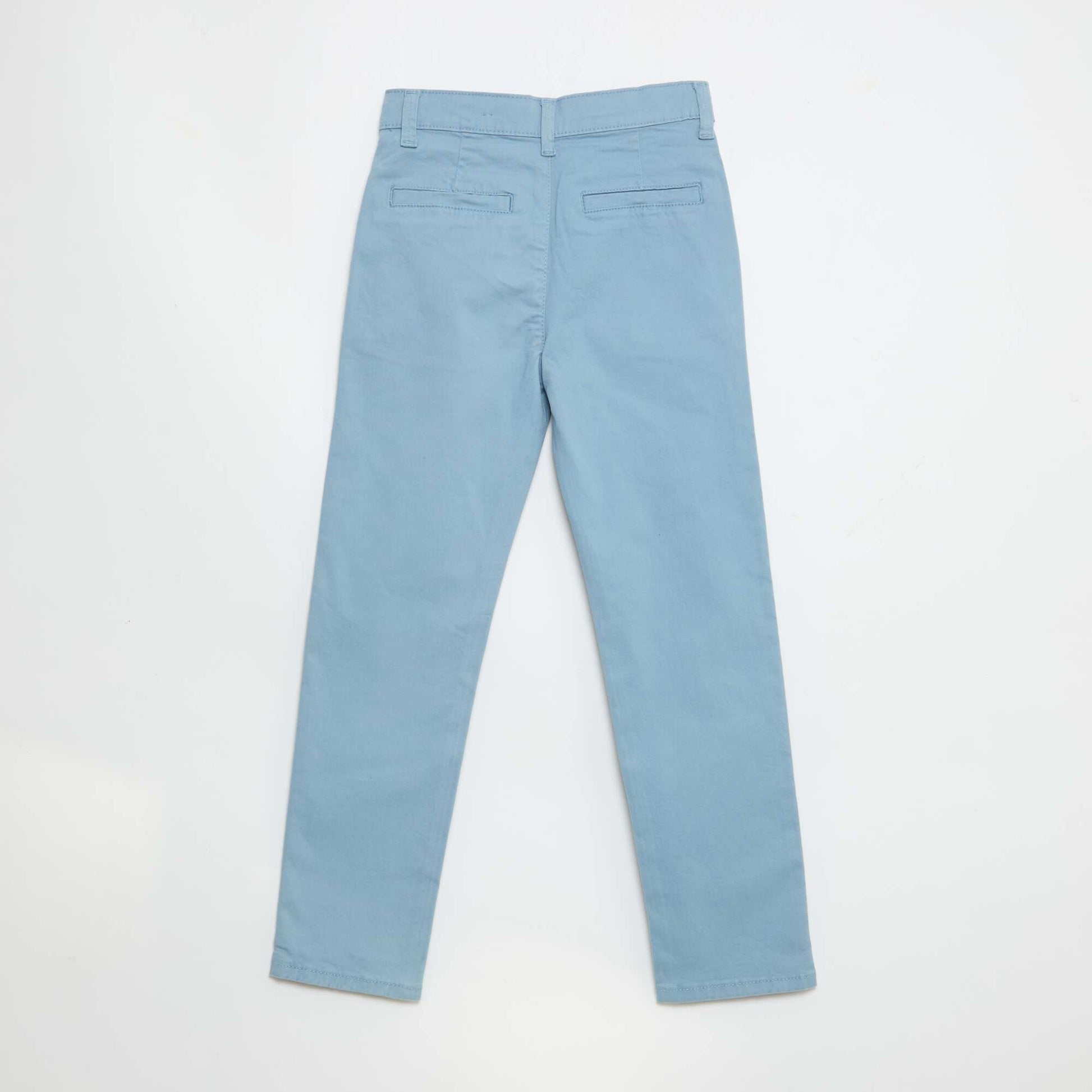 Pantalon chino slim BLEU