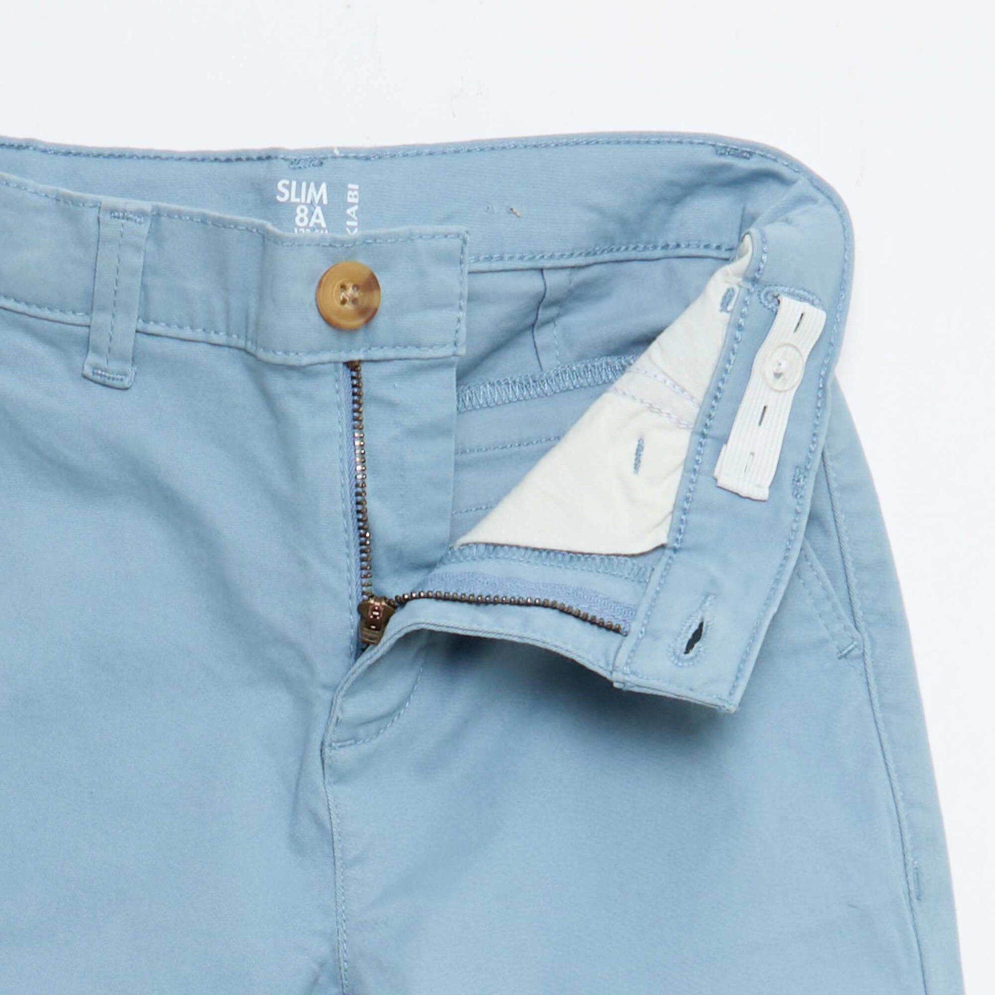 Pantalon chino slim BLEU