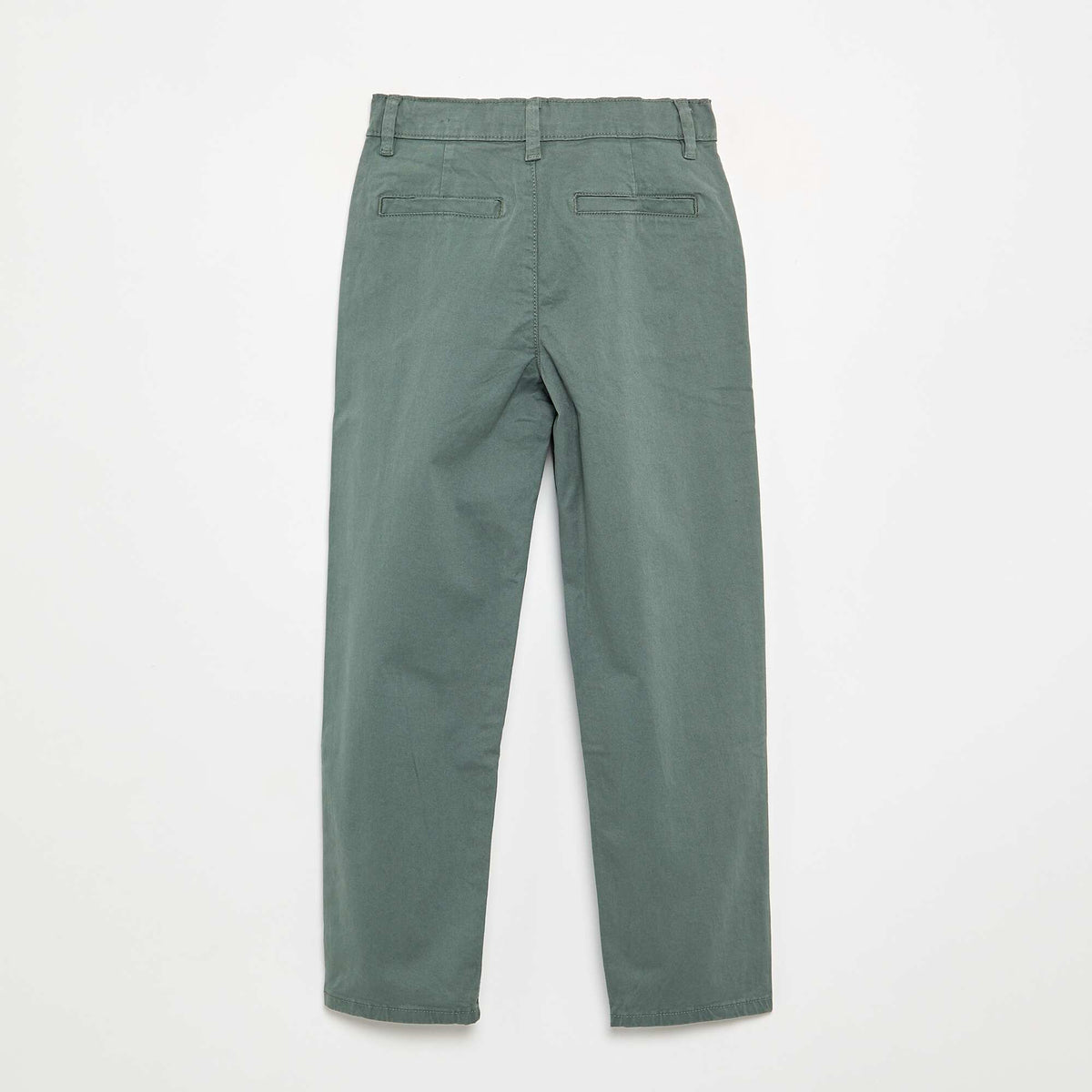 Pantalon chino slim VERT