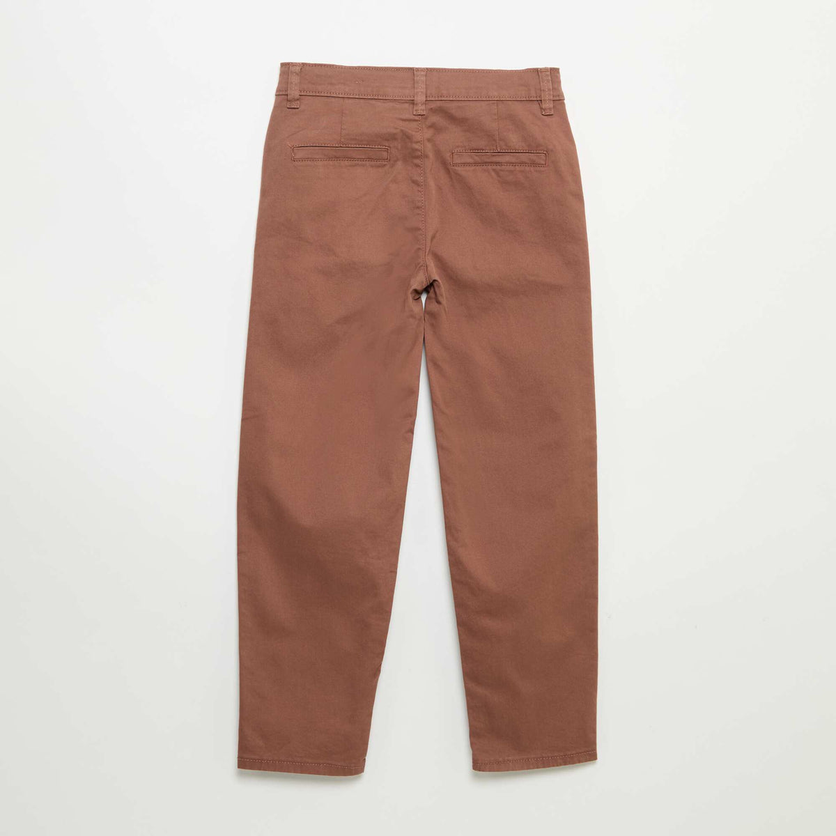 Pantalon chino slim MARRON
