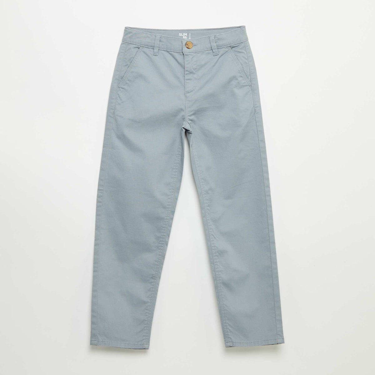 Pantalon chino slim BLEU