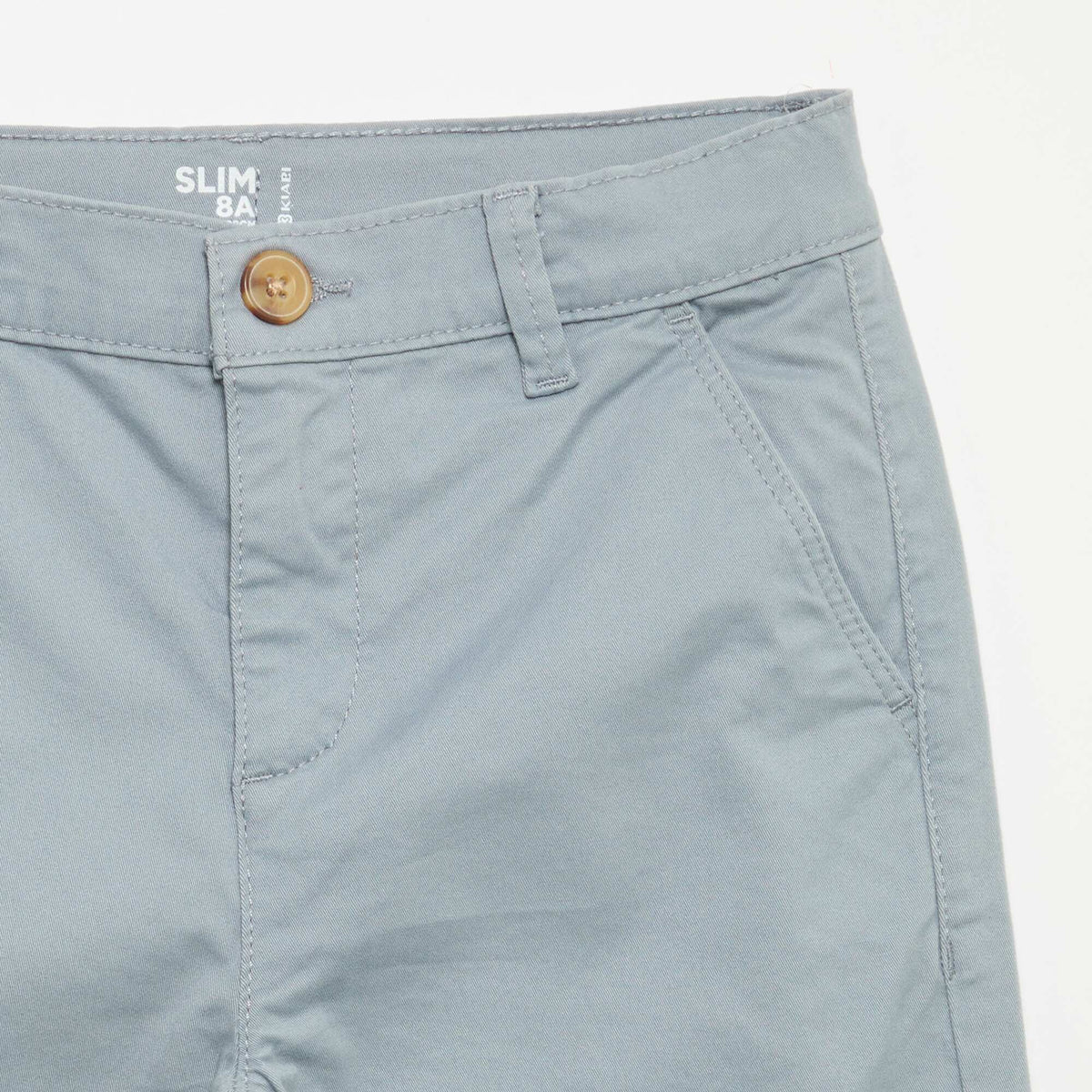 Pantalon chino slim BLEU