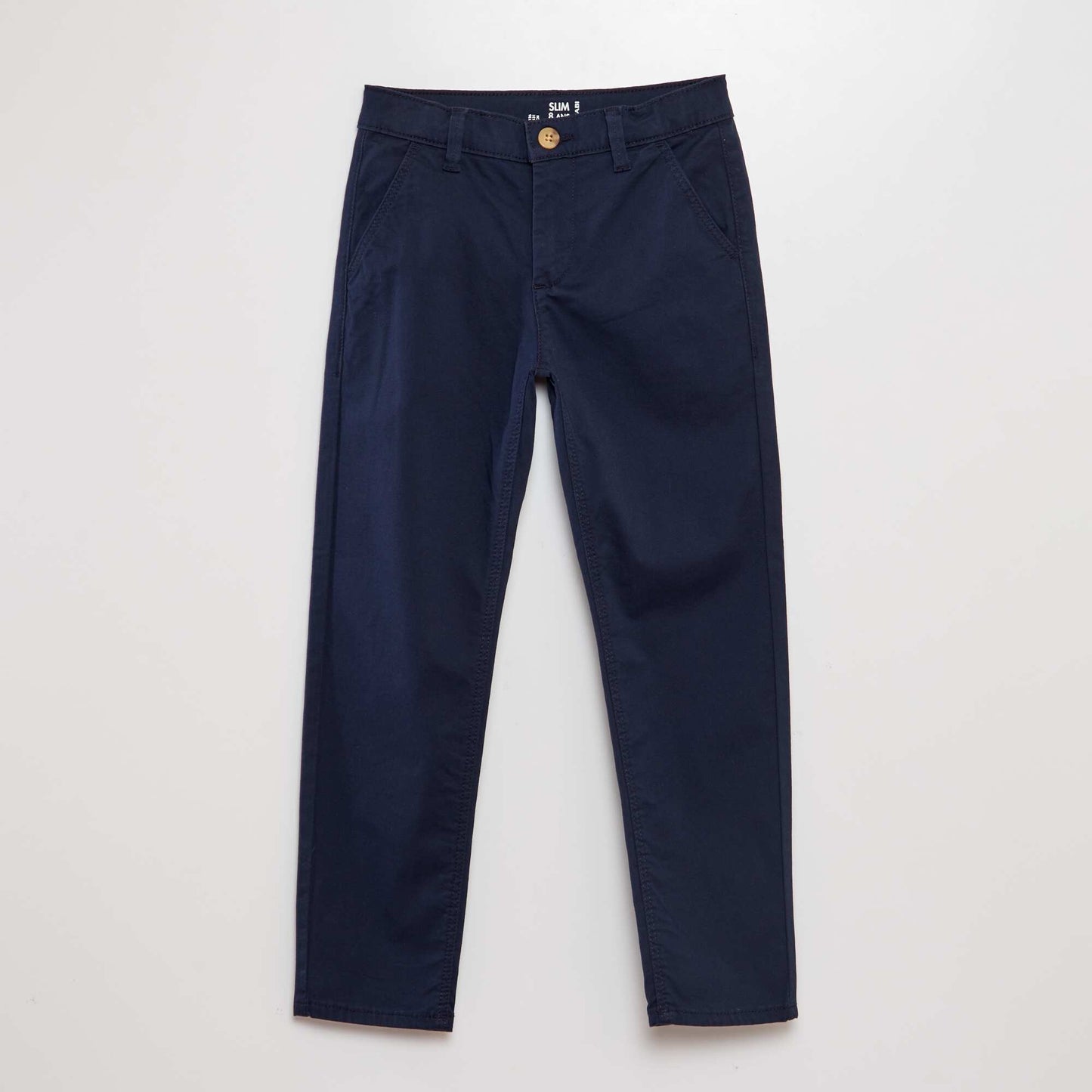 Pantalon chino slim bleu marine