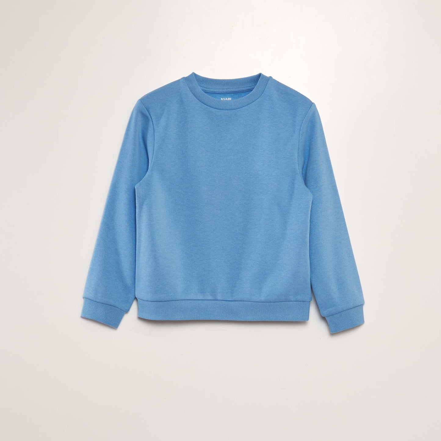 Sweat en molleton uni Bleu