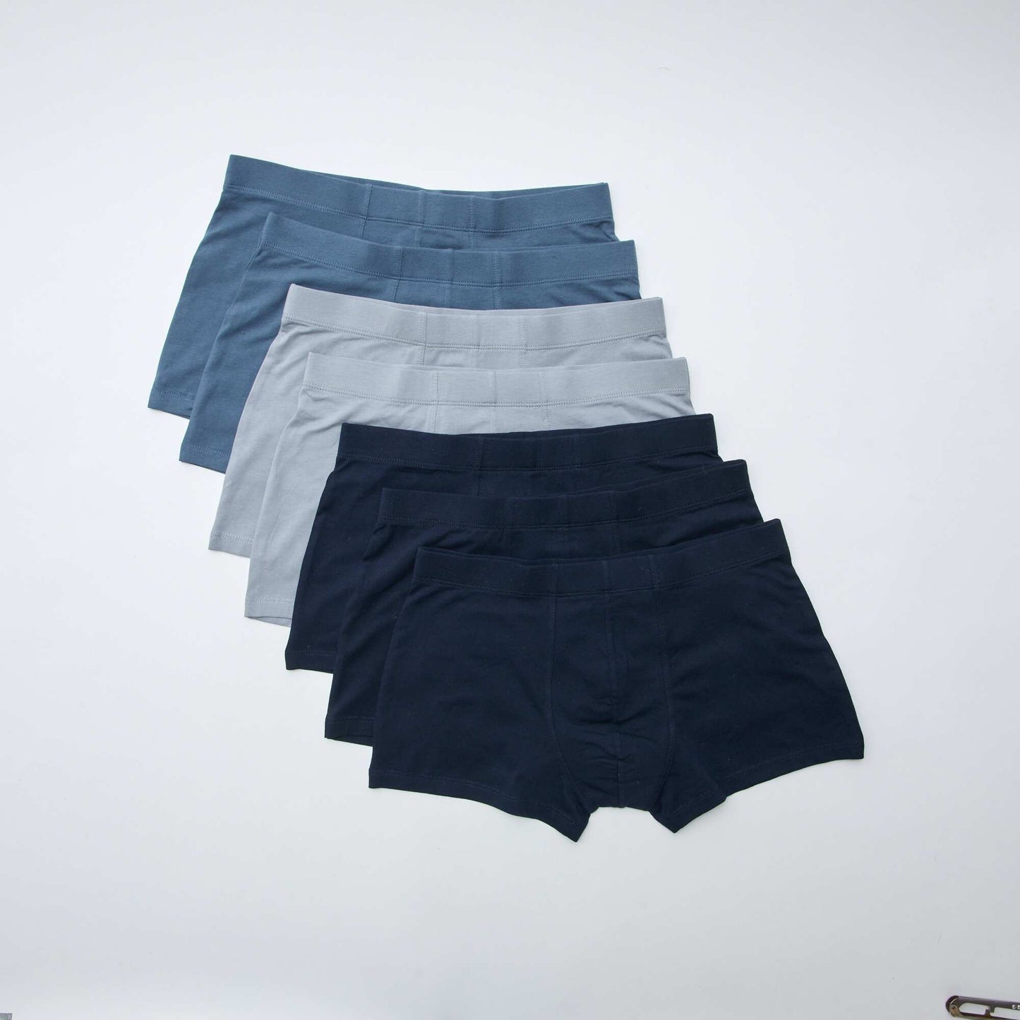 Lot de 7 boxers stretchs BLEU