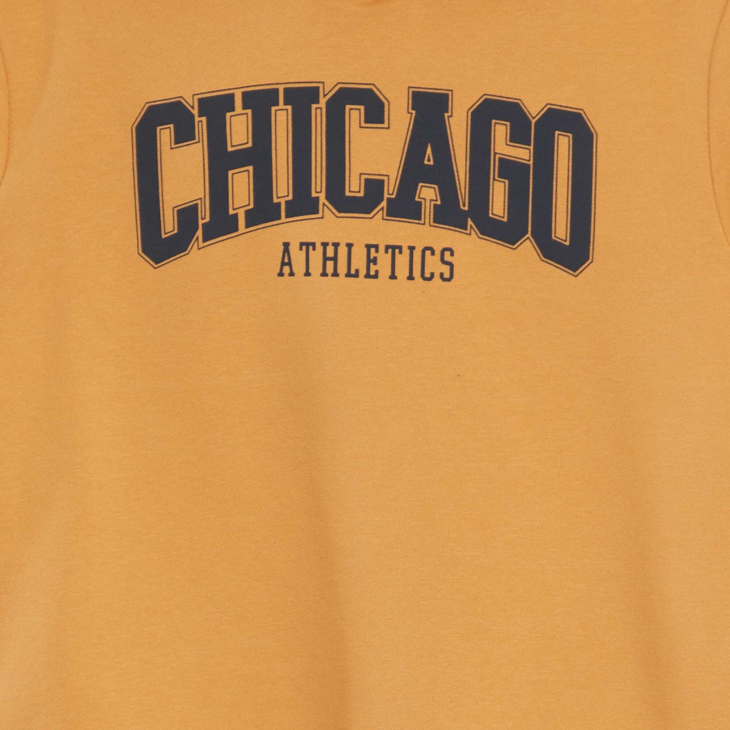 Sweat capuche en molleton Jaune