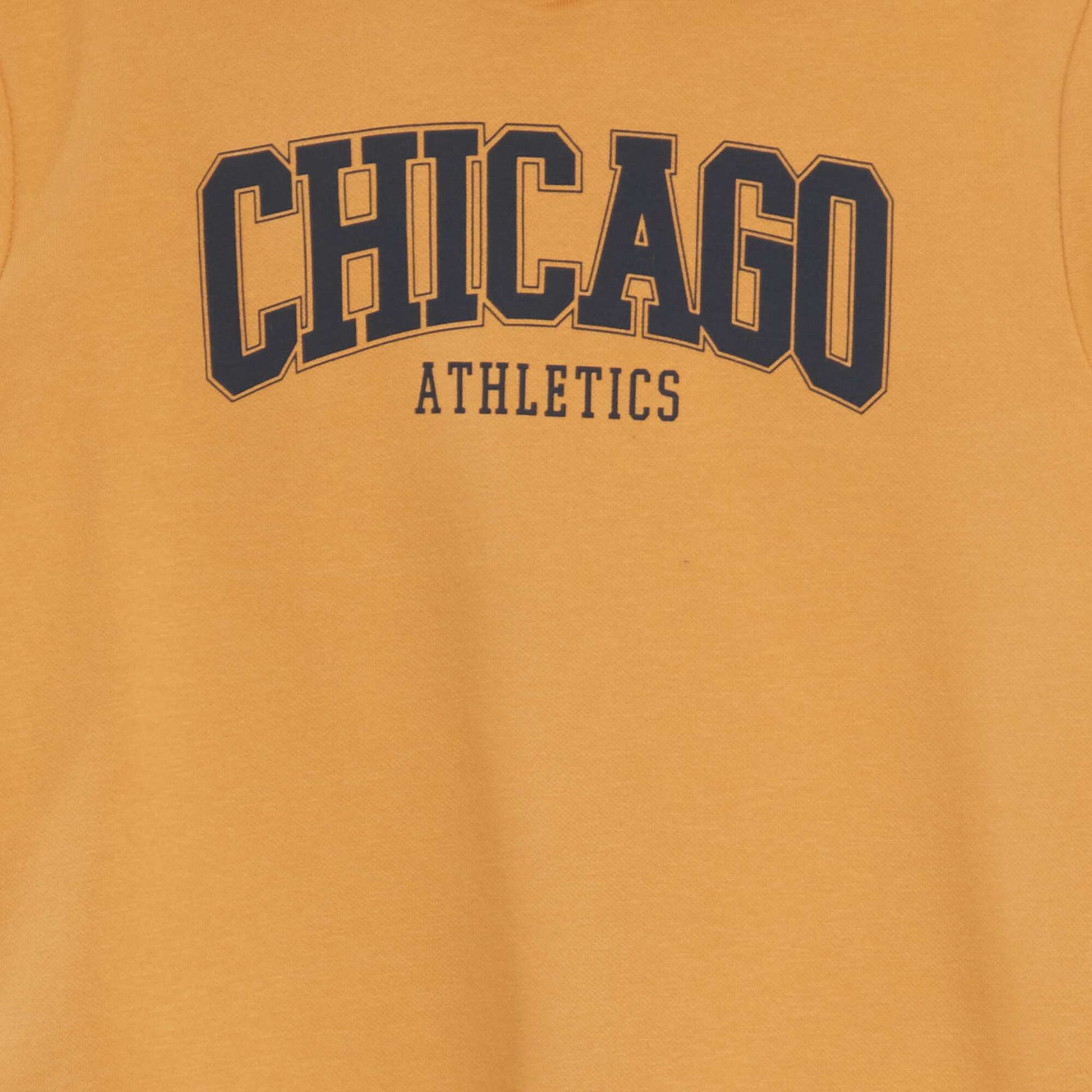 Sweat capuche en molleton Jaune