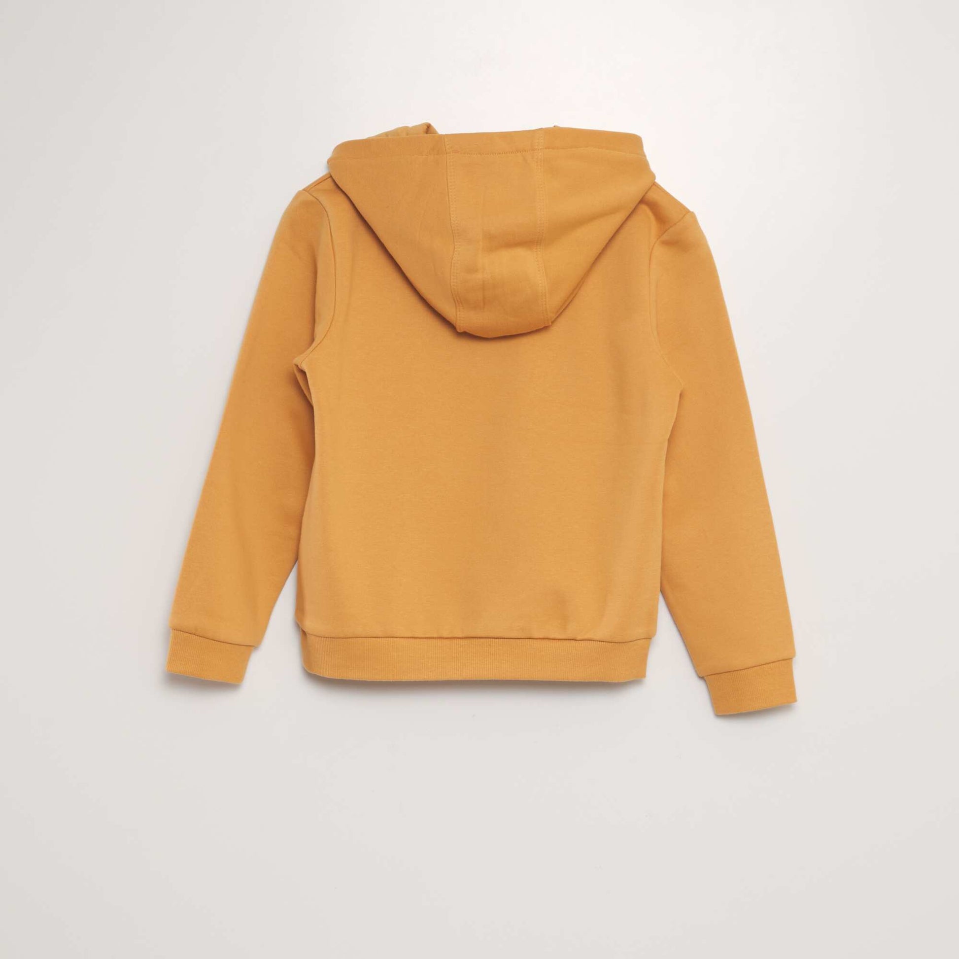 Sweat capuche en molleton Jaune