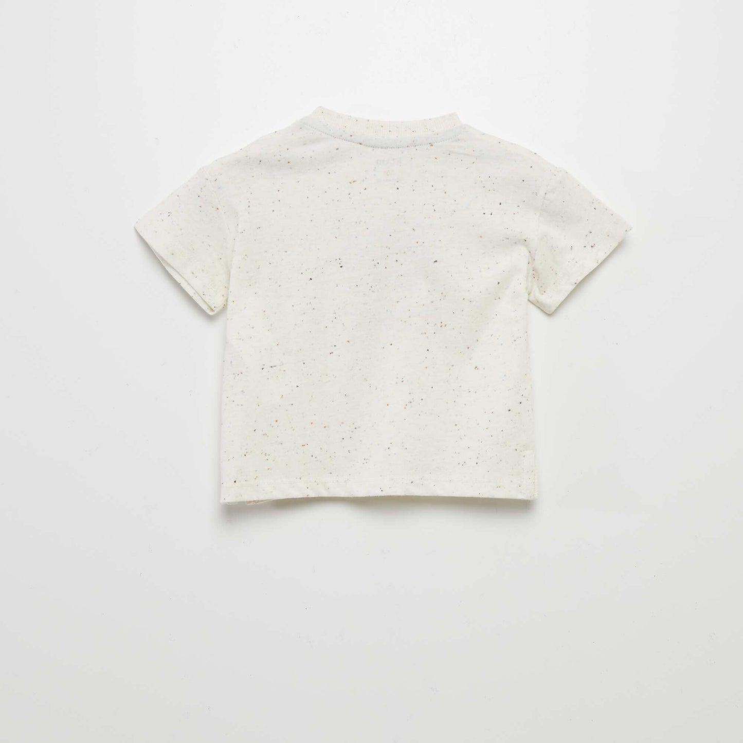 T-shirt   manches courtes mouchet  Blanc mess