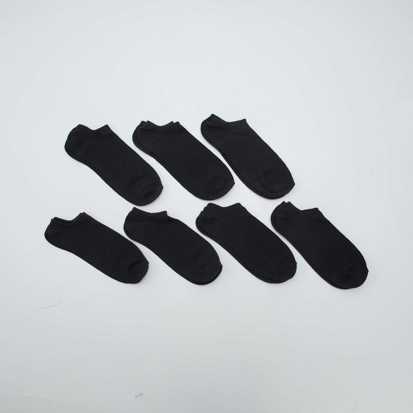 Lot de 4 paires de chaussettes invisibles Noir