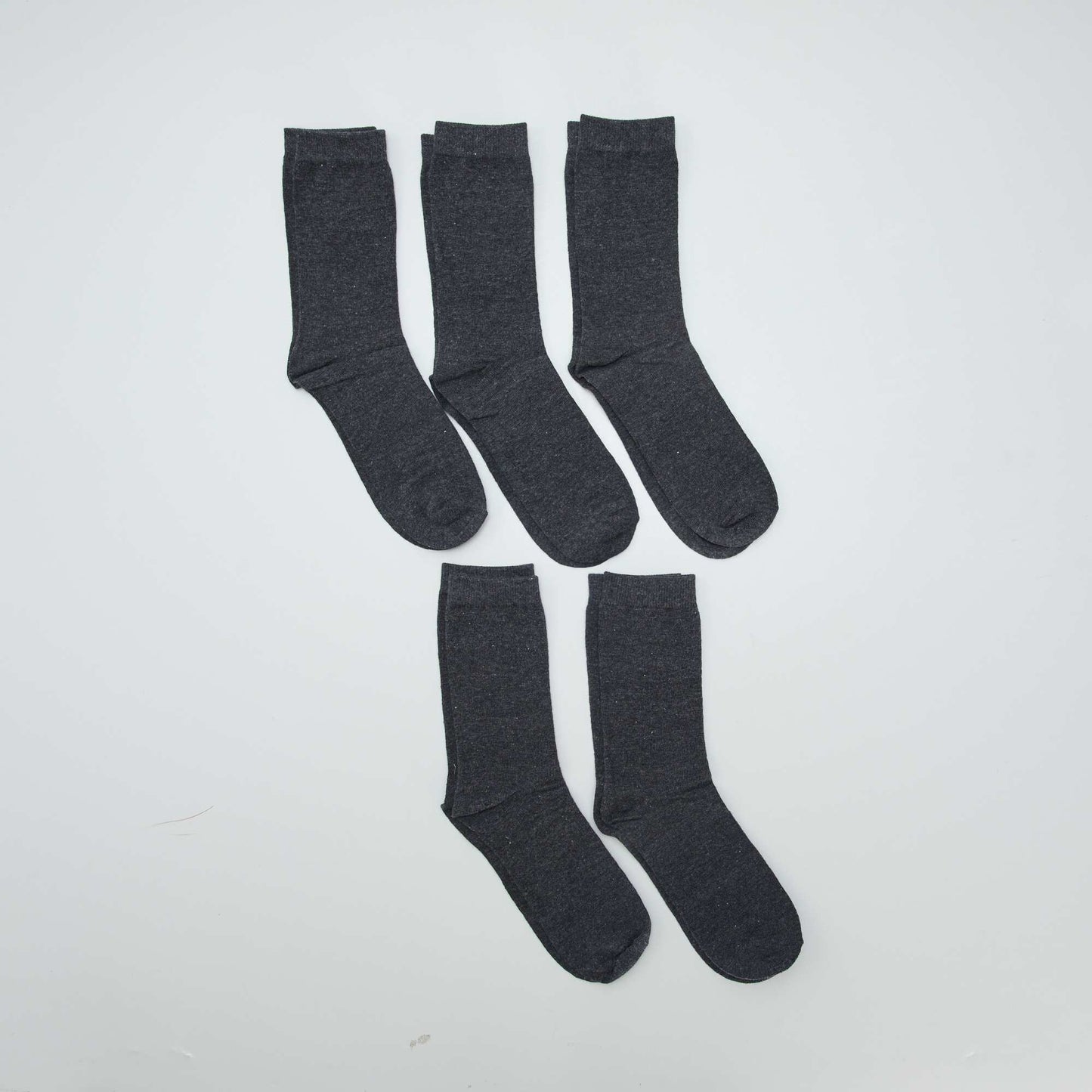 Lot de 5 paires de chaussettes Gris