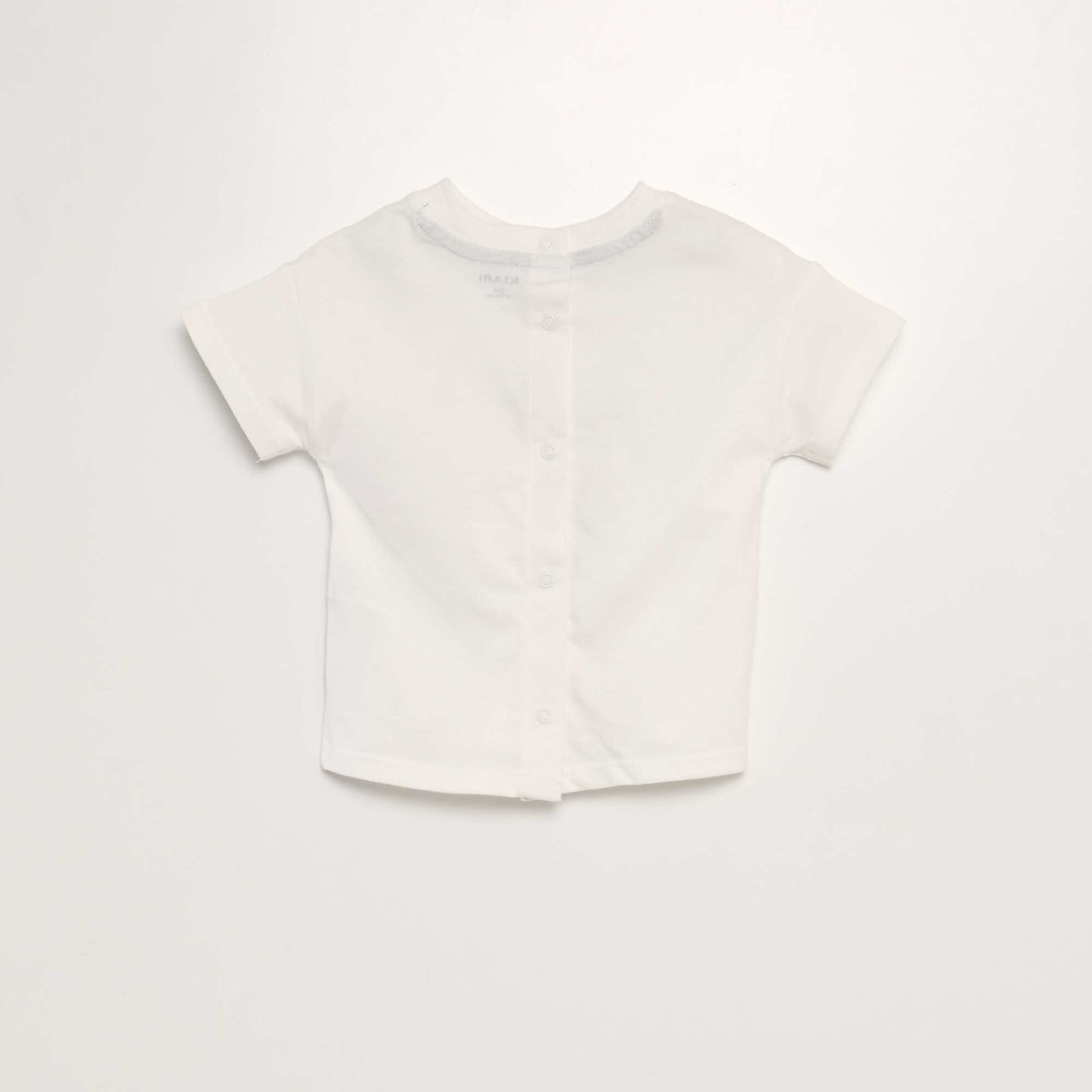 Tee-shirt manches courtes imprim  Blanc