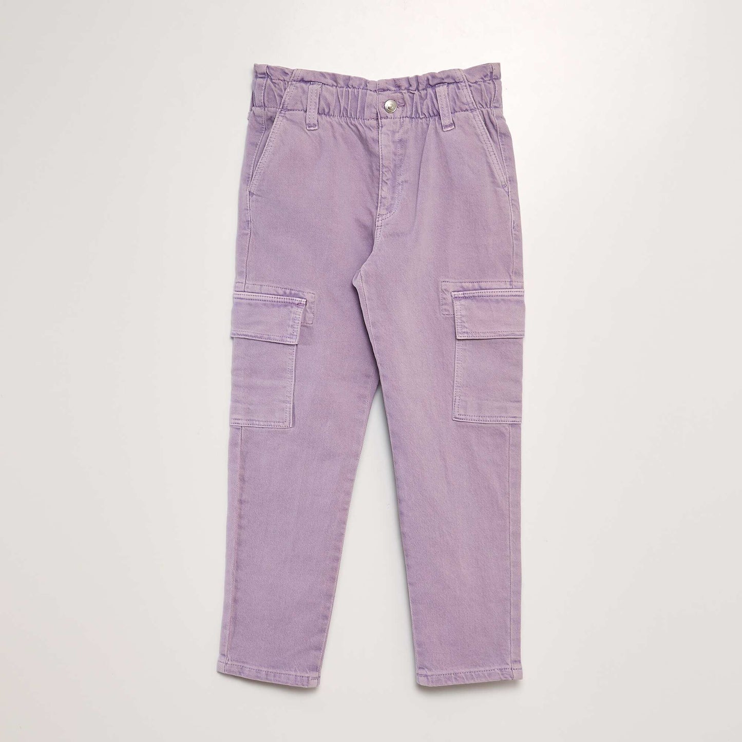 Pantalon en jean coupe mom Mauve