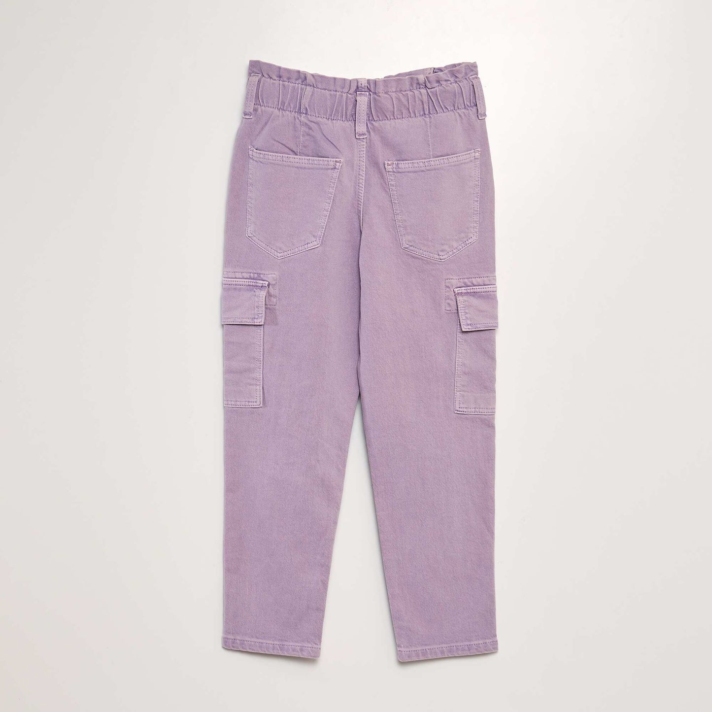 Pantalon en jean coupe mom Mauve