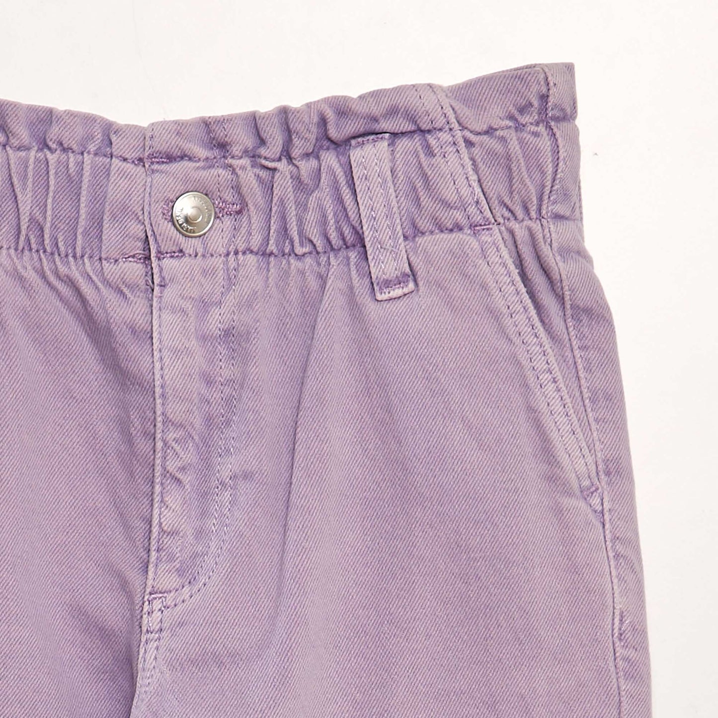 Pantalon en jean coupe mom Mauve