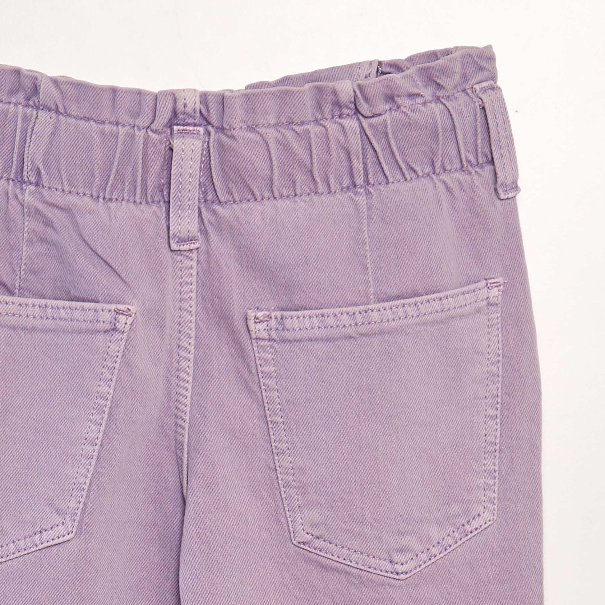 Pantalon en jean coupe mom Mauve