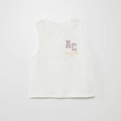 D bardeur en jersey avec dos nue Blanc