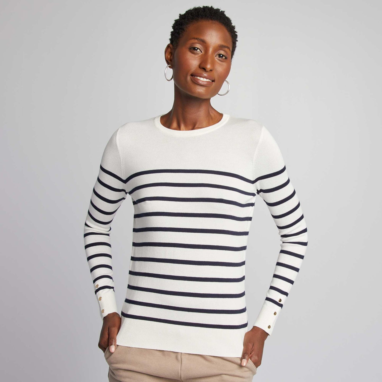 Pull manches longues maille fine Marini re