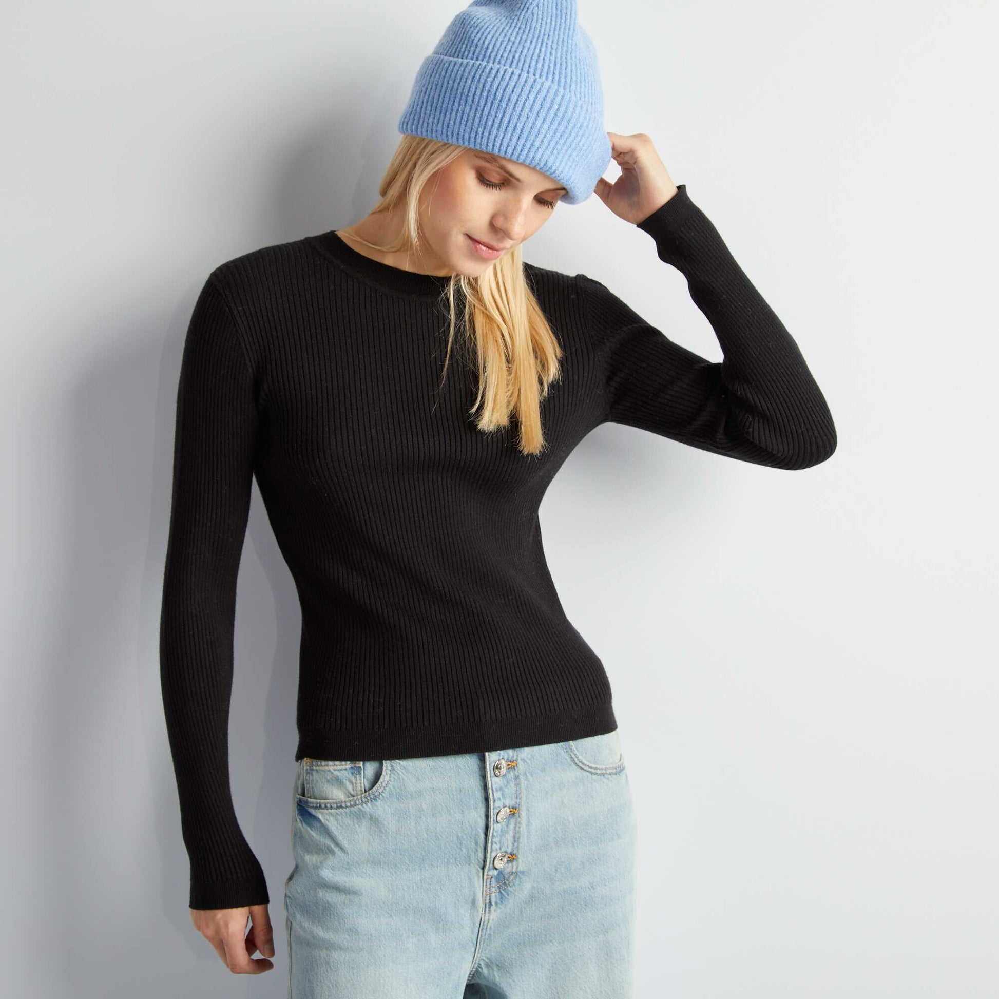Pull c tel col montant noir