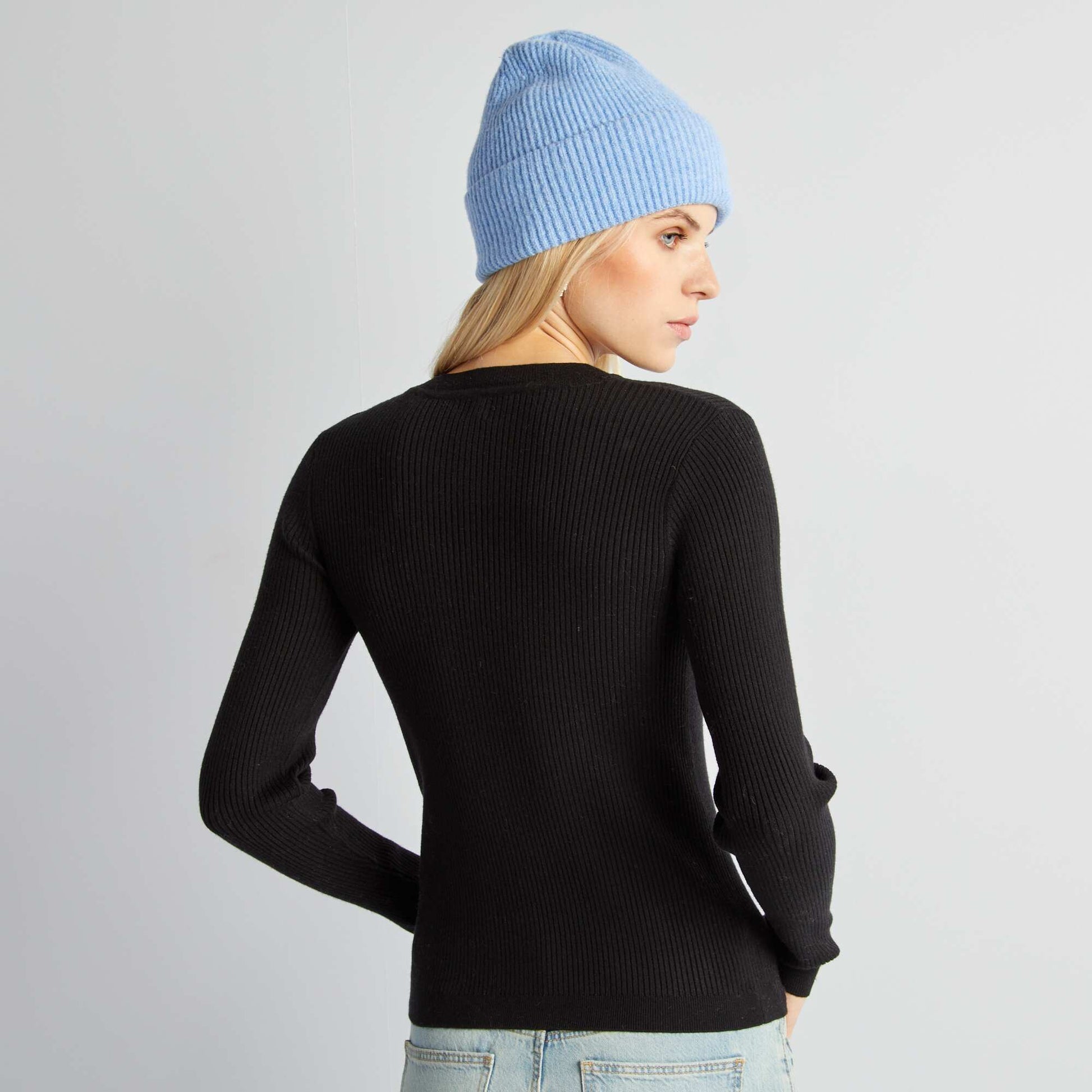 Pull c tel col montant noir