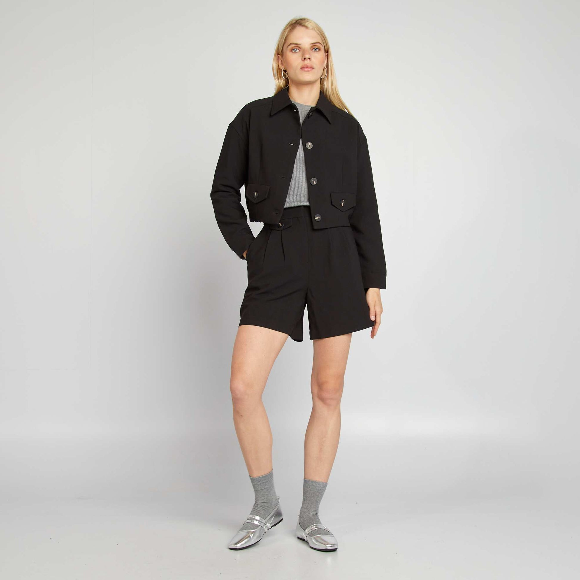 Pull c tel col montant Gris