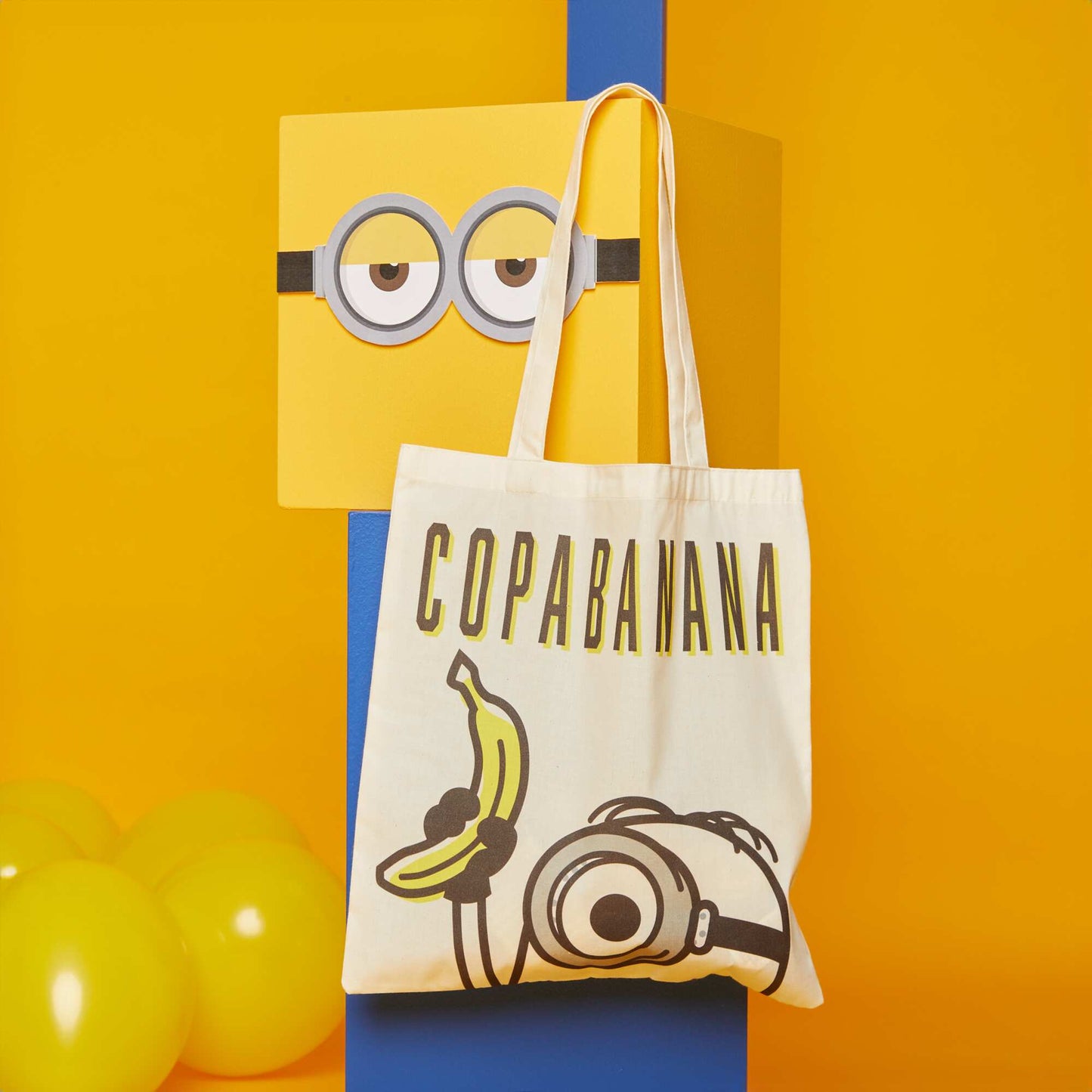 Tote bag 'Les Minions' en toile Ecru 'Copabanana'