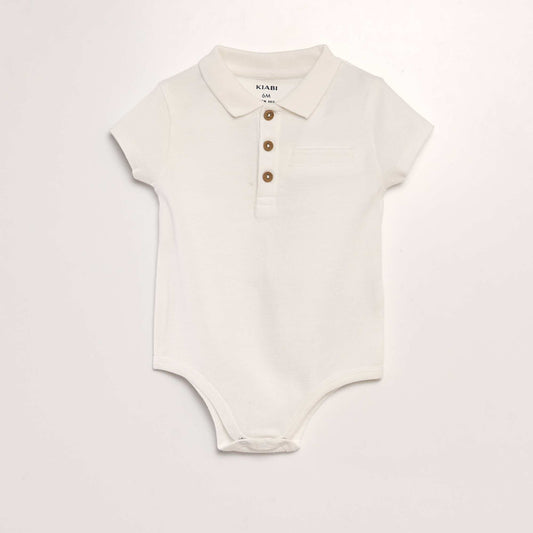 Body esprit polo blanc