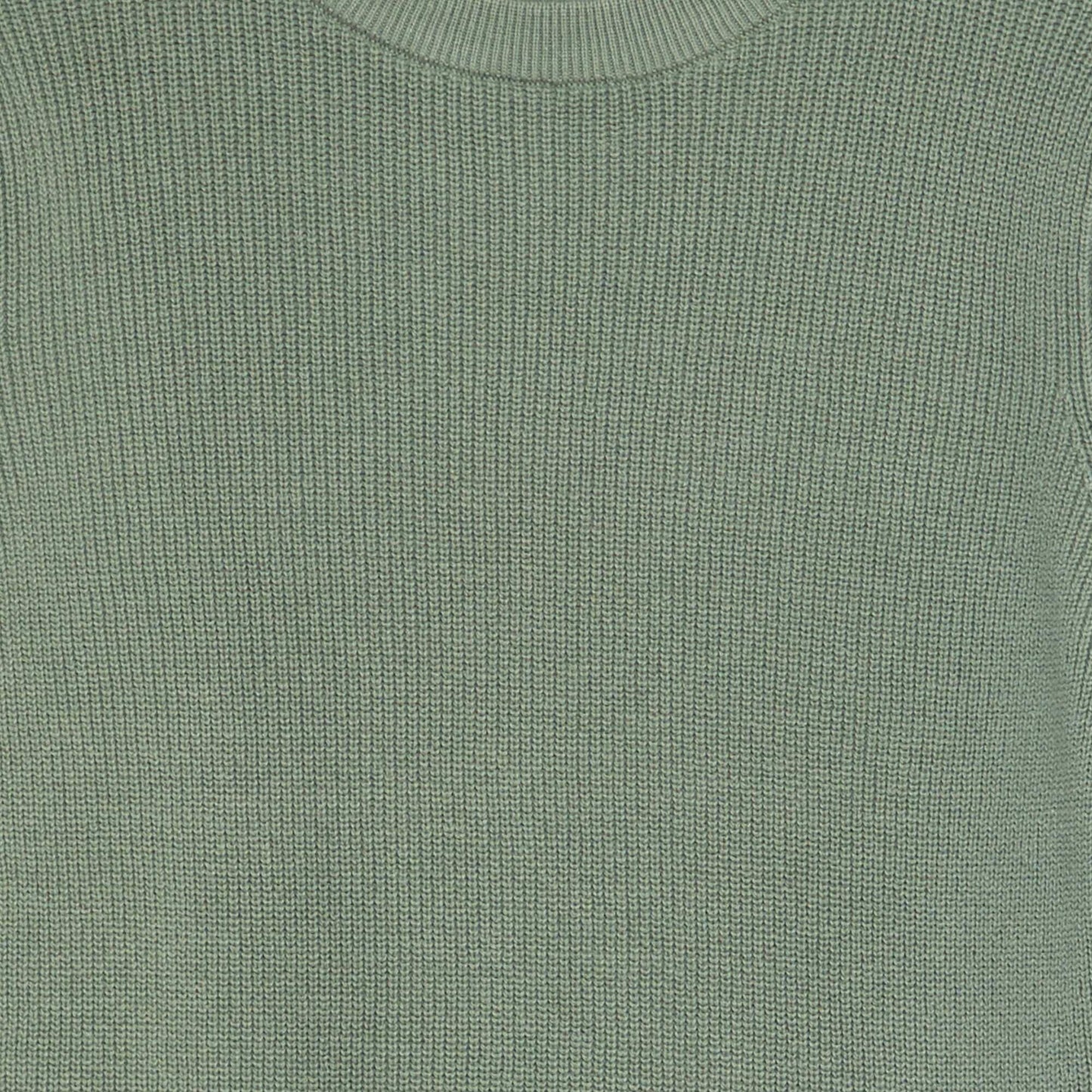 Pull en maille   col rond Vert